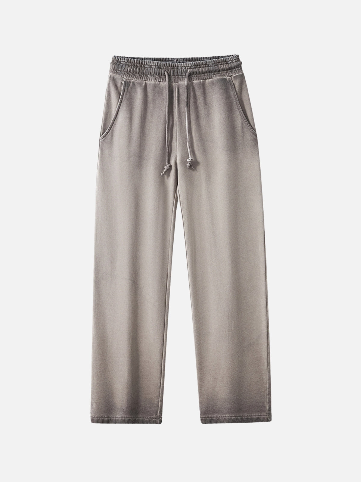 SOLSTICE - Loose Basic Cotton Sweatpants Brown | TEENWEAR.EU