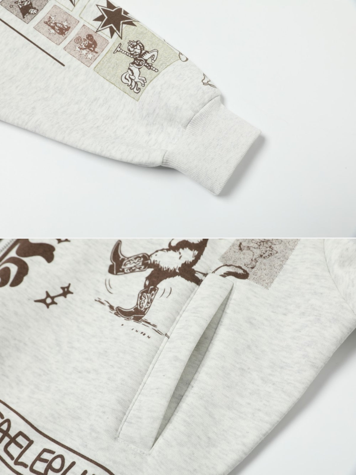 TAP CATS - Oversized Graphic Zip Up Hoodie | TEENWEAR.EU