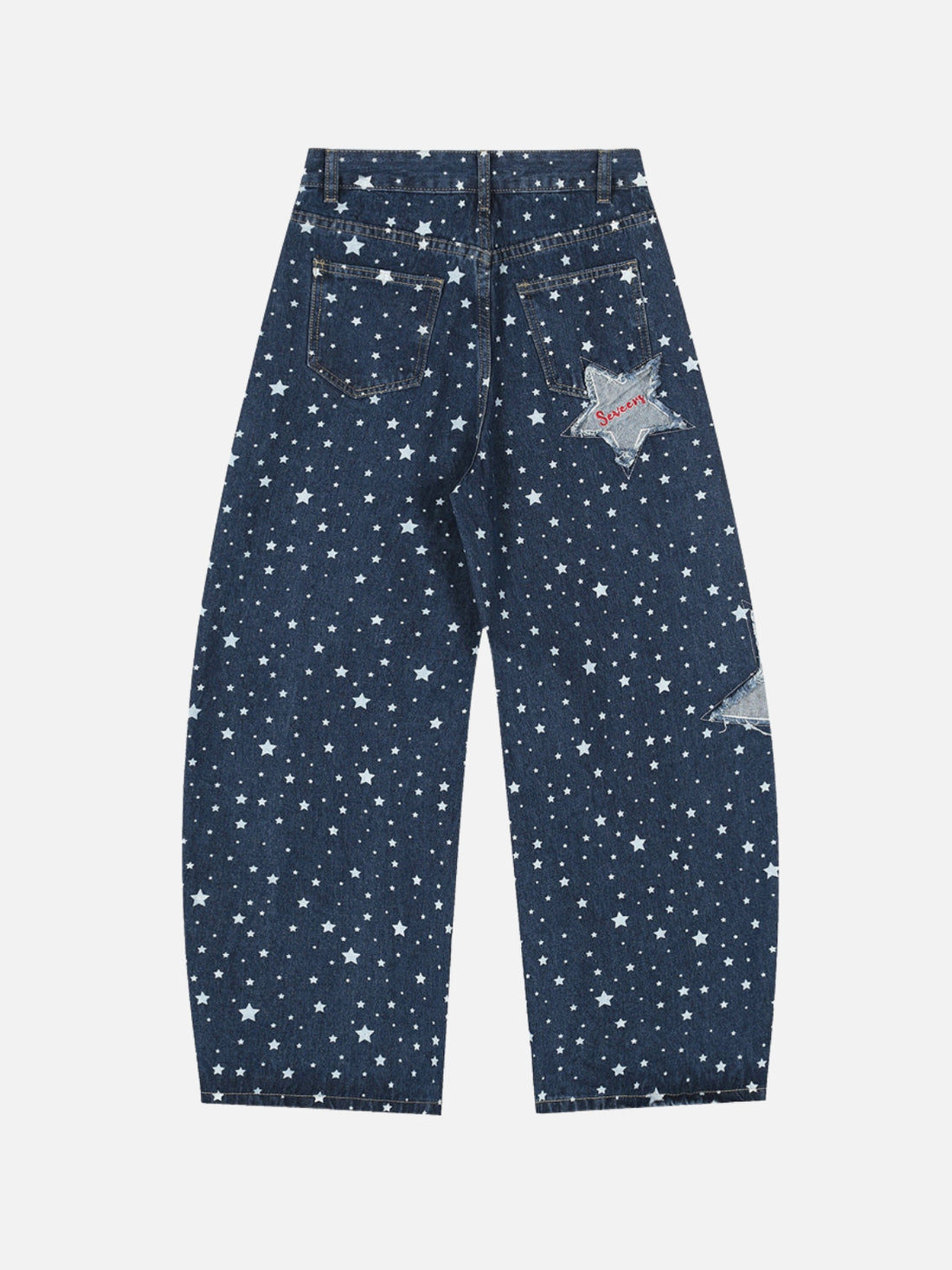 SEVENESTAR - Baggy Graphic Jeans Blue | TEENWEAR.EU