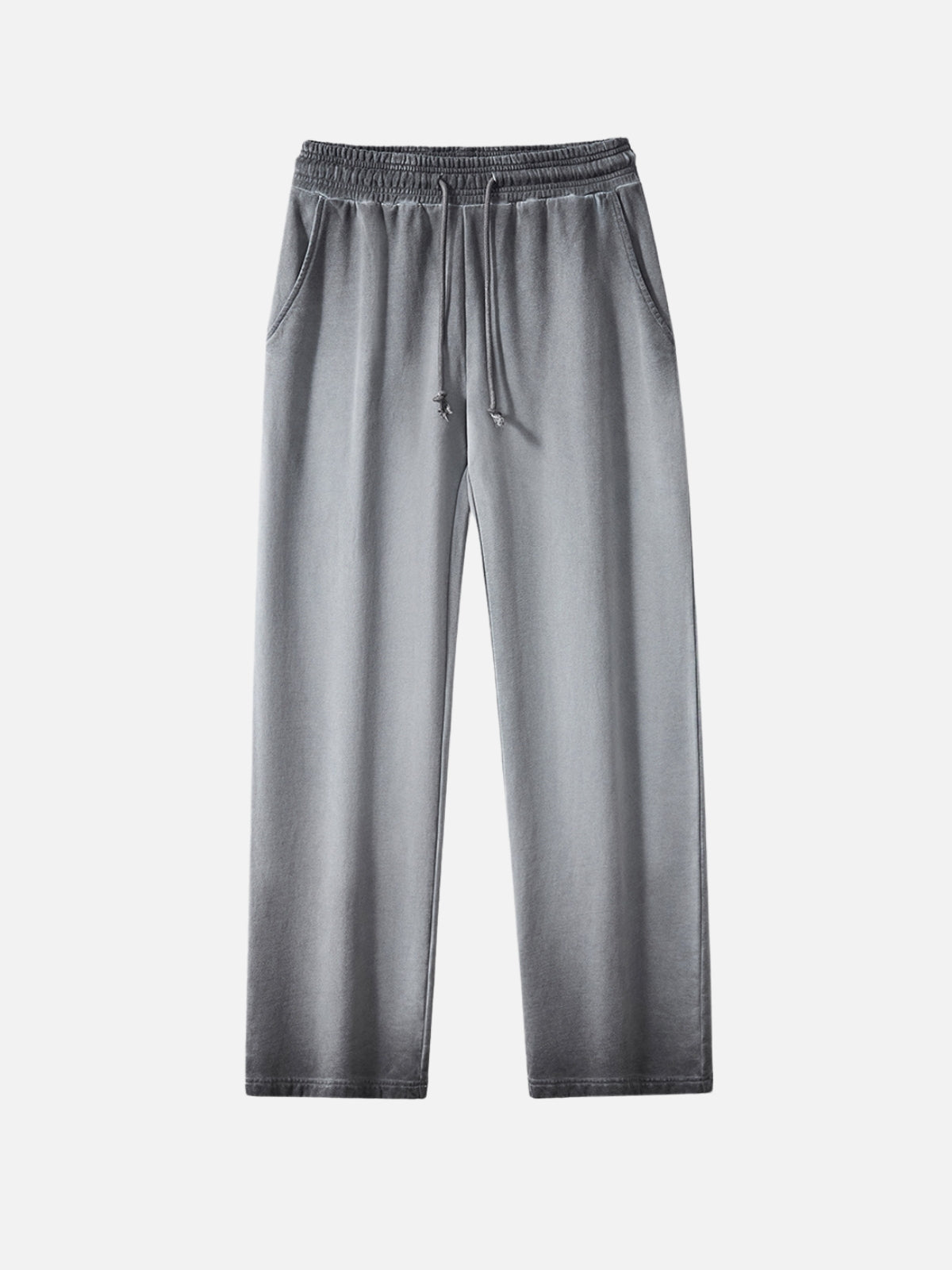 SOLSTICE - Loose Basic Cotton Sweatpants Grey | TEENWEAR.EU
