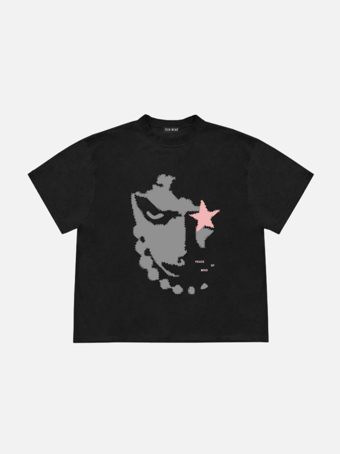 ANGRICO - Oversized Print T-Shirt Black | Teenwear.eu