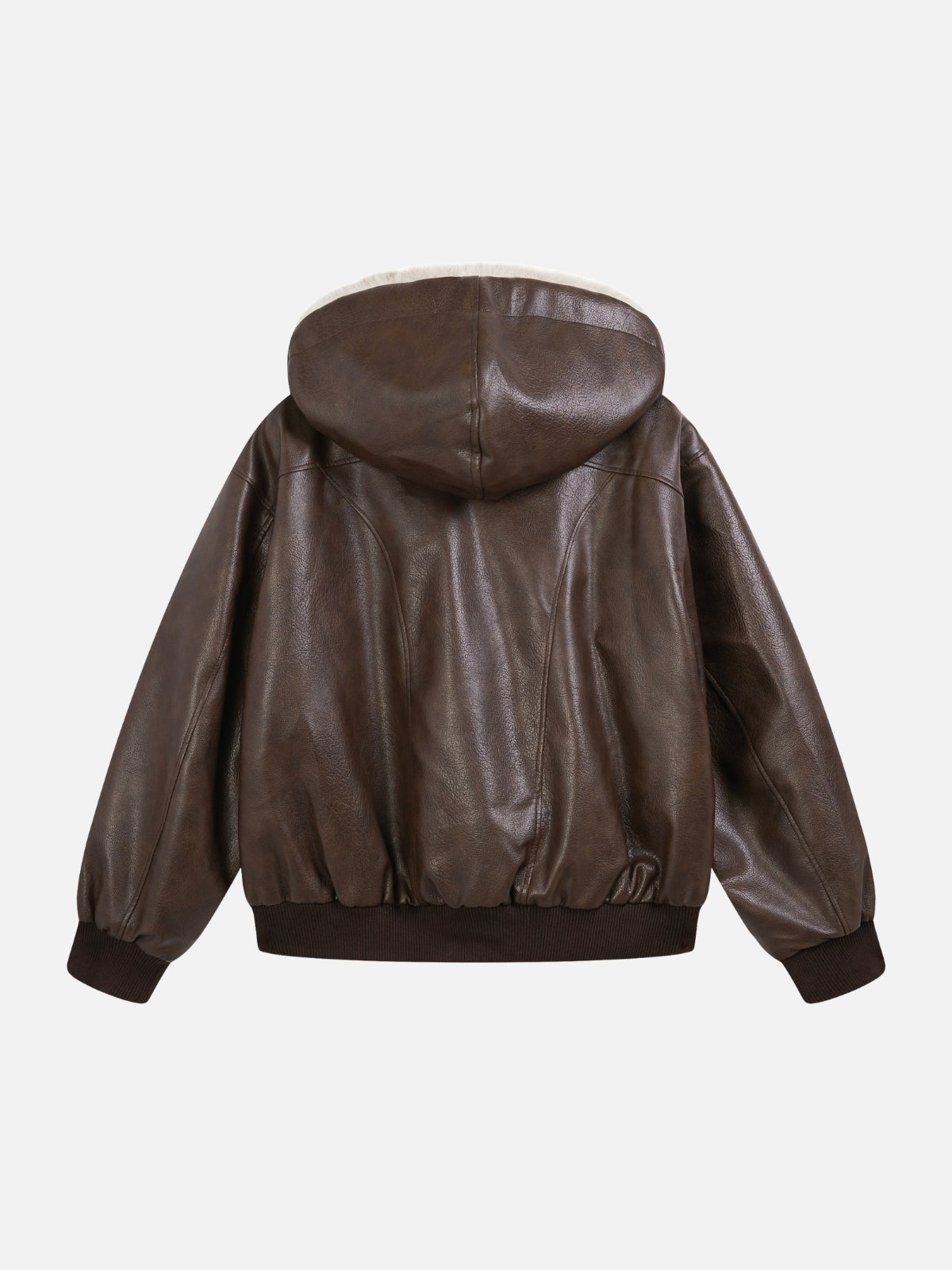 LUSTICA - Oversized Basic Faux Leather Jacket