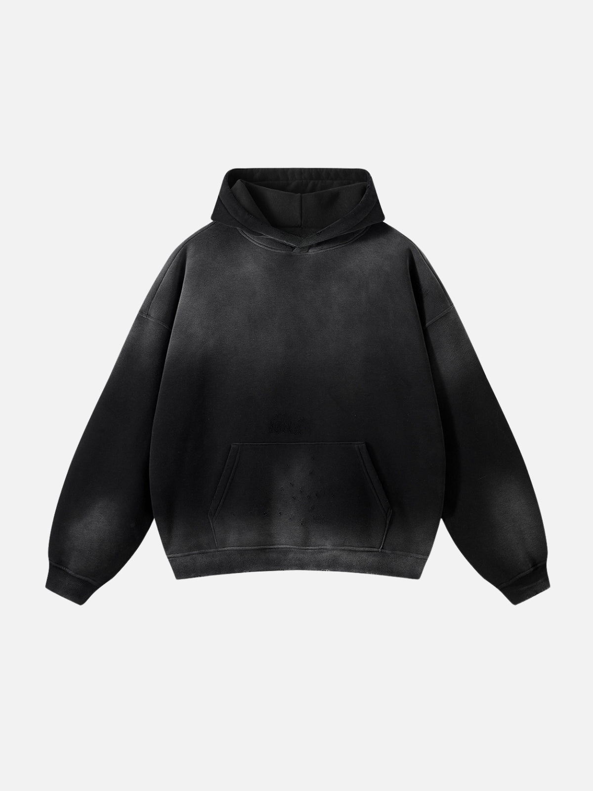 FADED - Premium Oversized Basic Hoodie Black | TEENWEAR.EU