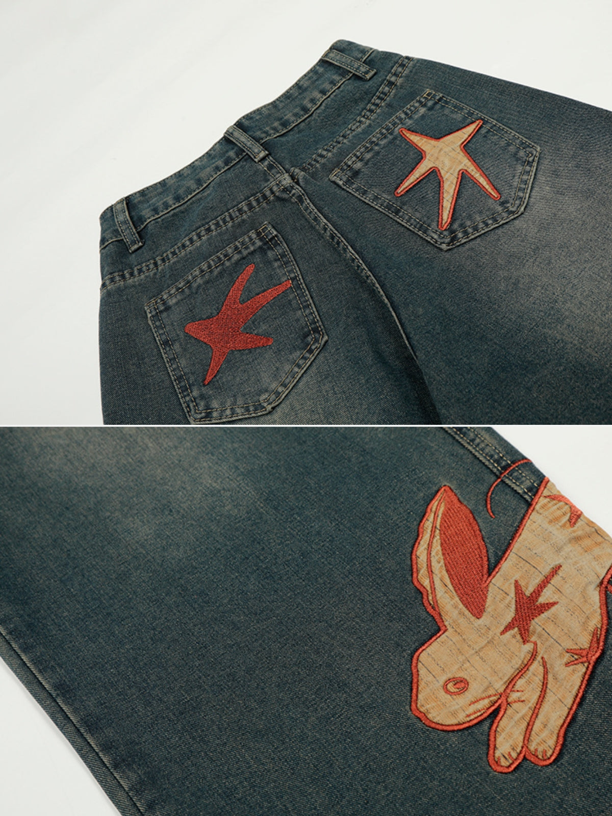 BUNNIX - Baggy Graphic Jeans | Teenwear.eu