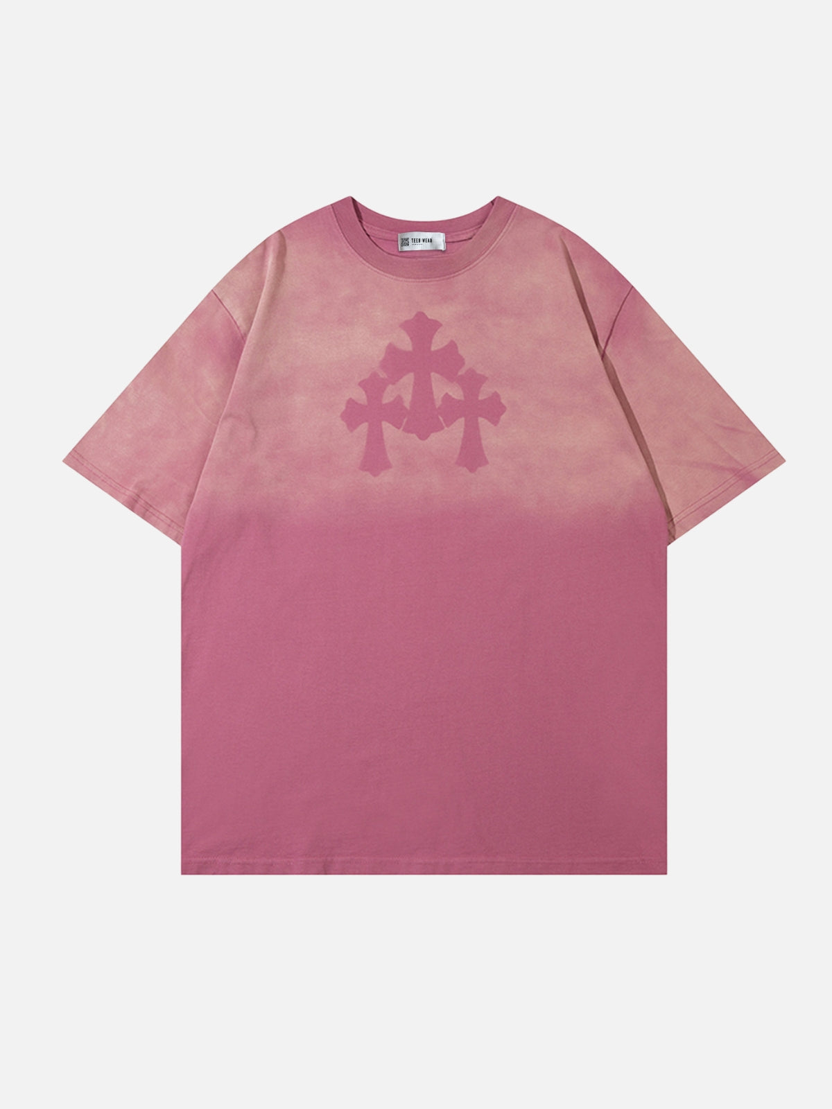 CROSIOS - Oversized Print T-shirt Pink | TEENWEAR.EU