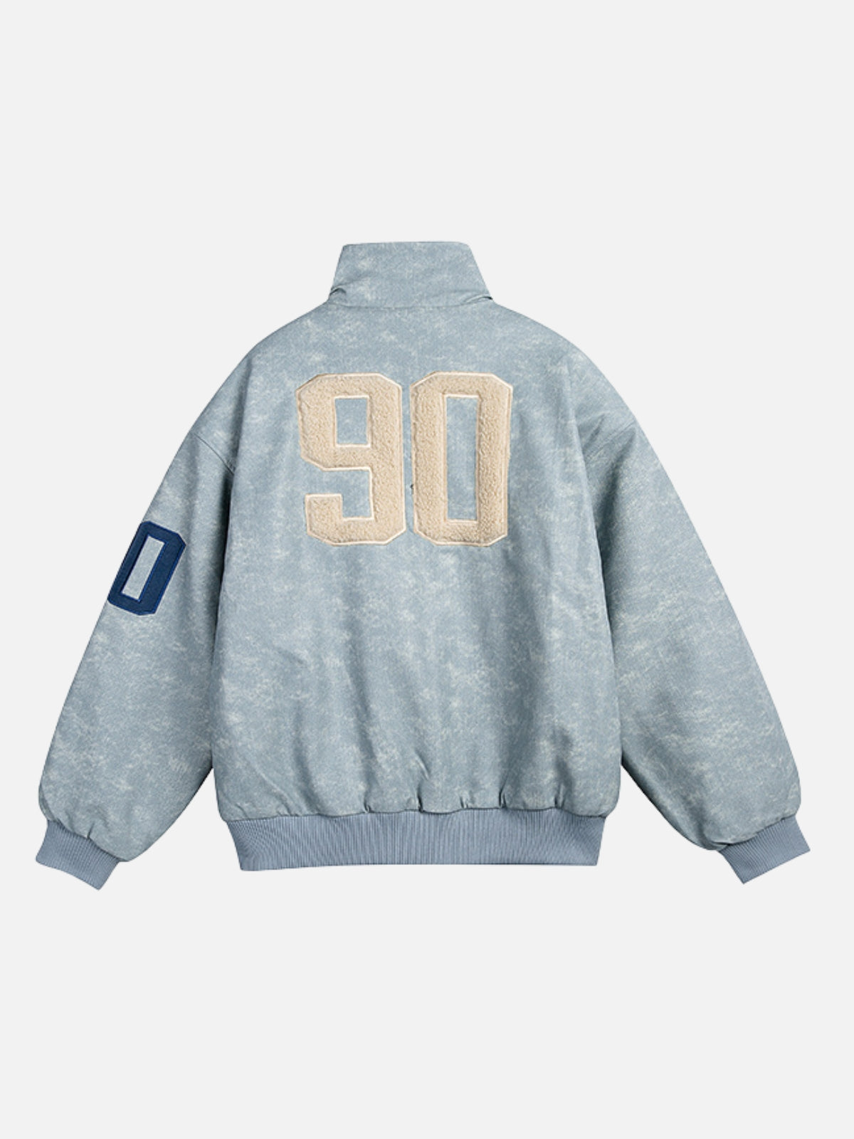 TRIBONO – Oversized Embroidered Varsity Jacket