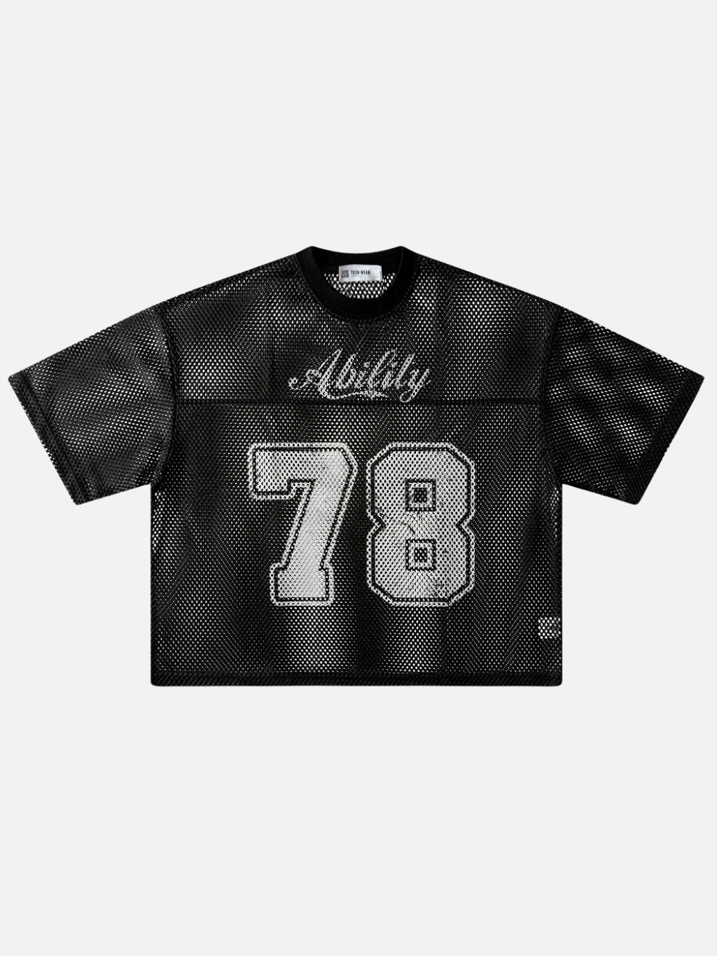 MESHZY- Boxy Fit Print T-shirt Black | Teenwear.eu