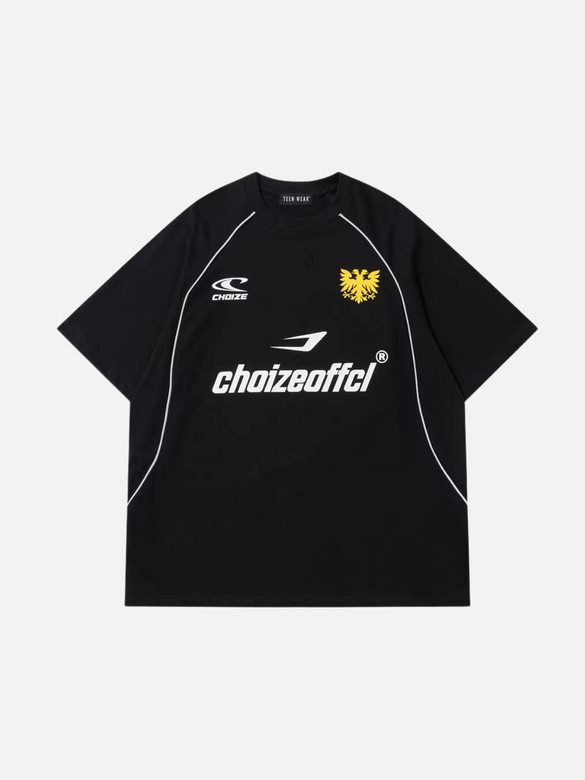 SHAJKER - Oversized Print T-Shirt Black | TEENWEAR.EU