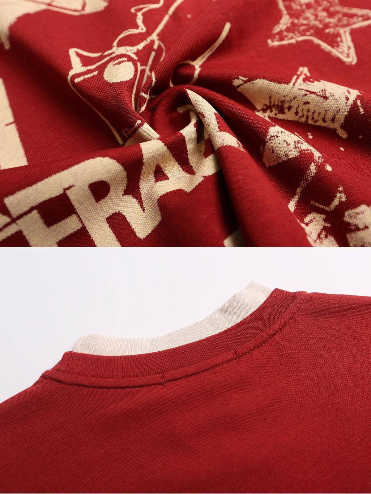 HEAVEN KNOWS - Oversized Print Long Sleeved T-Shirt | TEENWEAR.EU