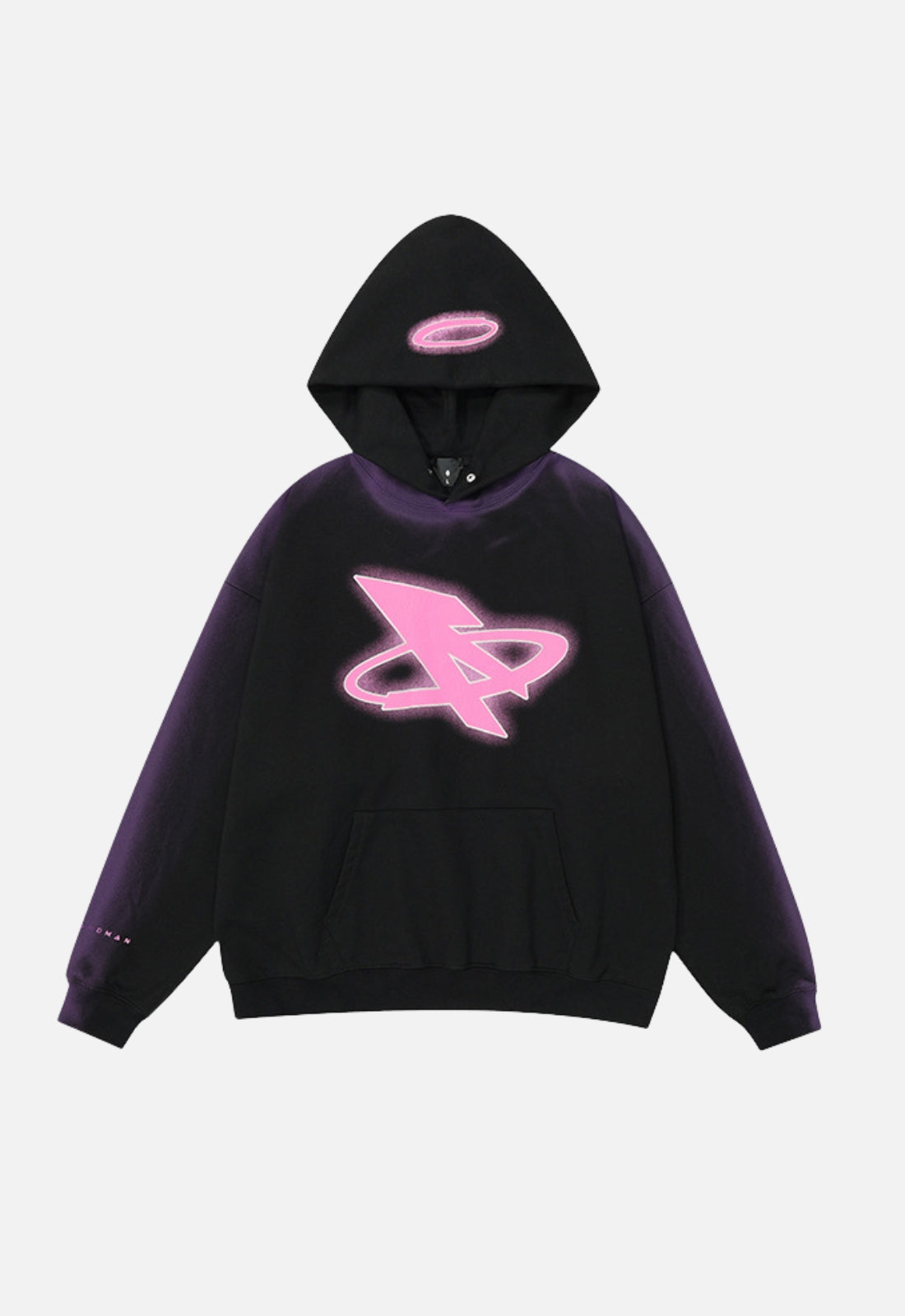 WAYCO - Super Oversized Print Hoodie Black | TEENWEAR.EU