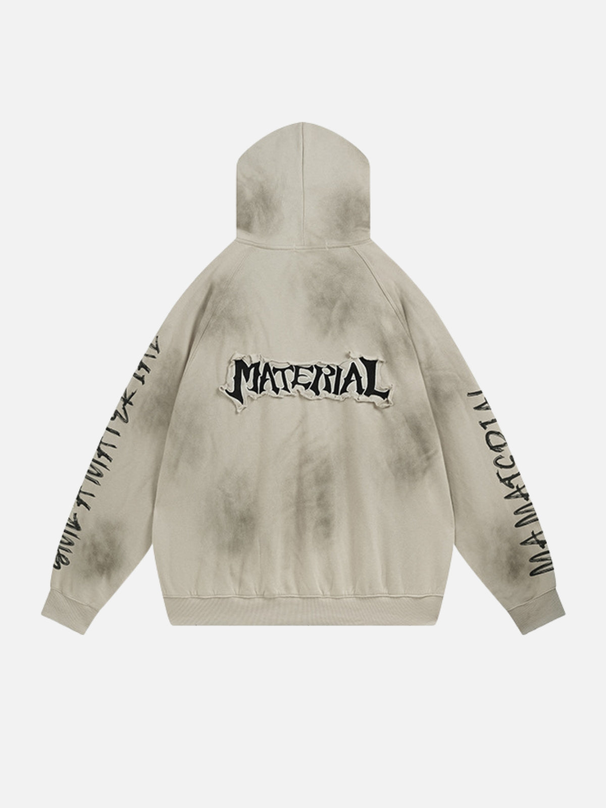 MATERIAL - Oversized Graphic Zip Up Hoodie | TEENWEAR.EU