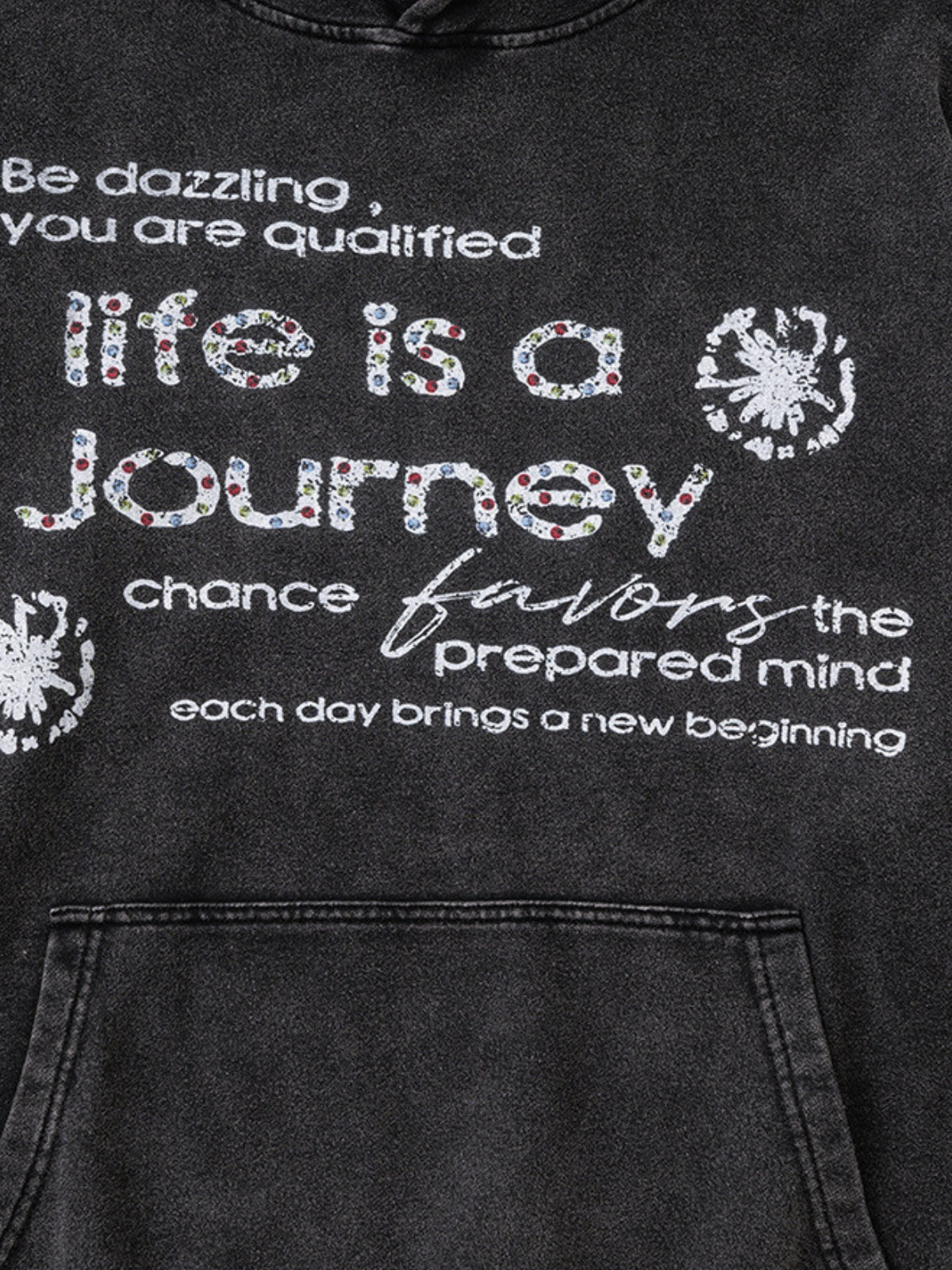 LIFE JOURNEY - Oversized Print Hoodie | TEENWEAR.EU