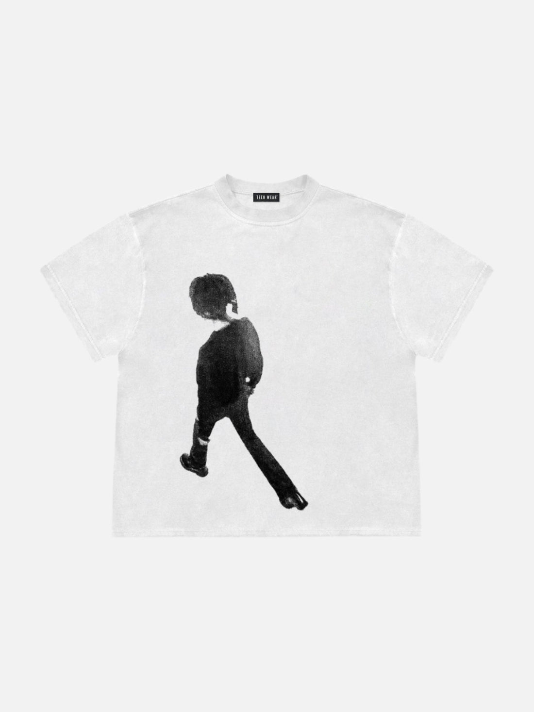 TASKER - Oversized Print T-Shirt White | Teenwear.eu