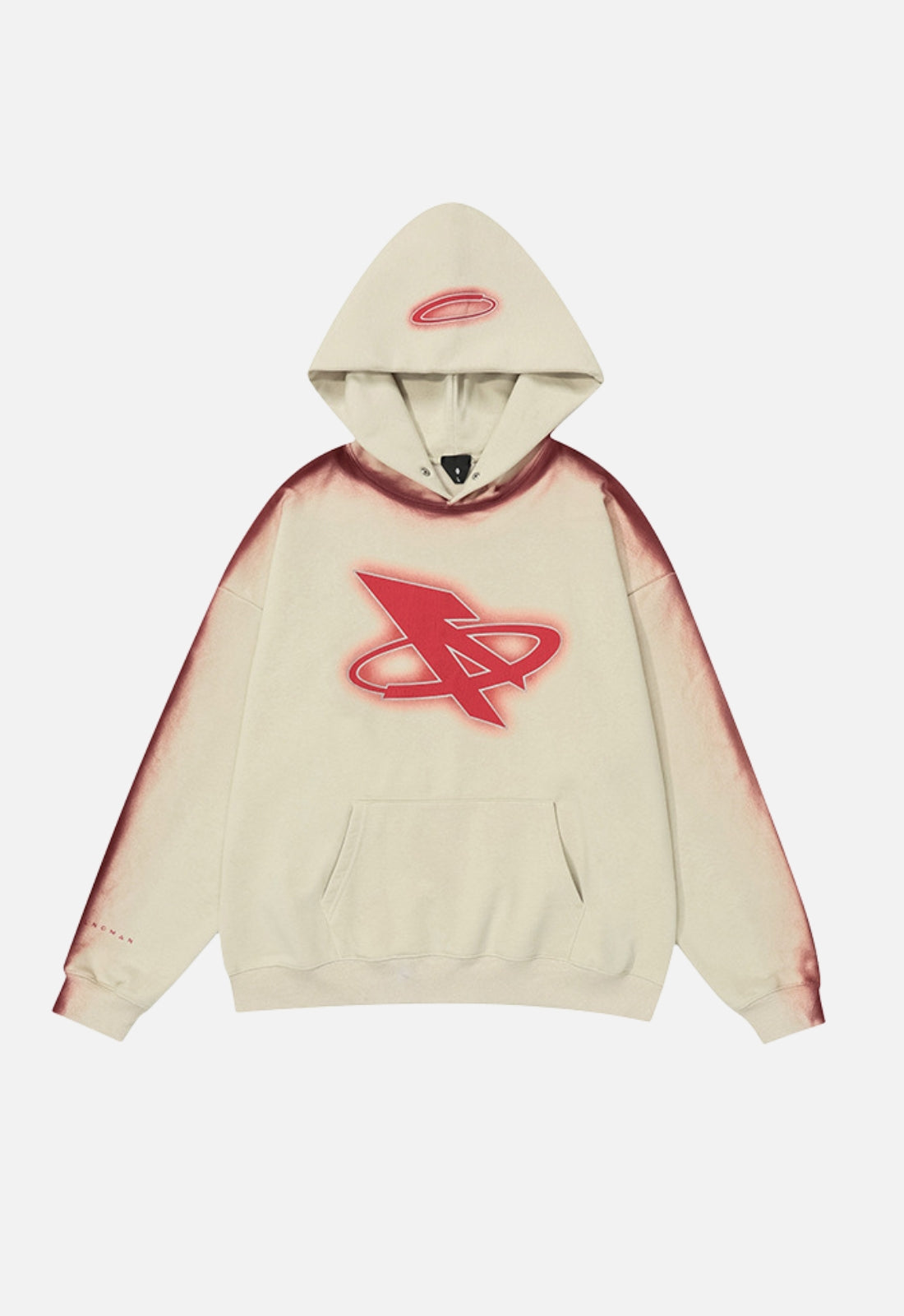 WAYCO - Super Oversized Print Hoodie Beige | TEENWEAR.EU