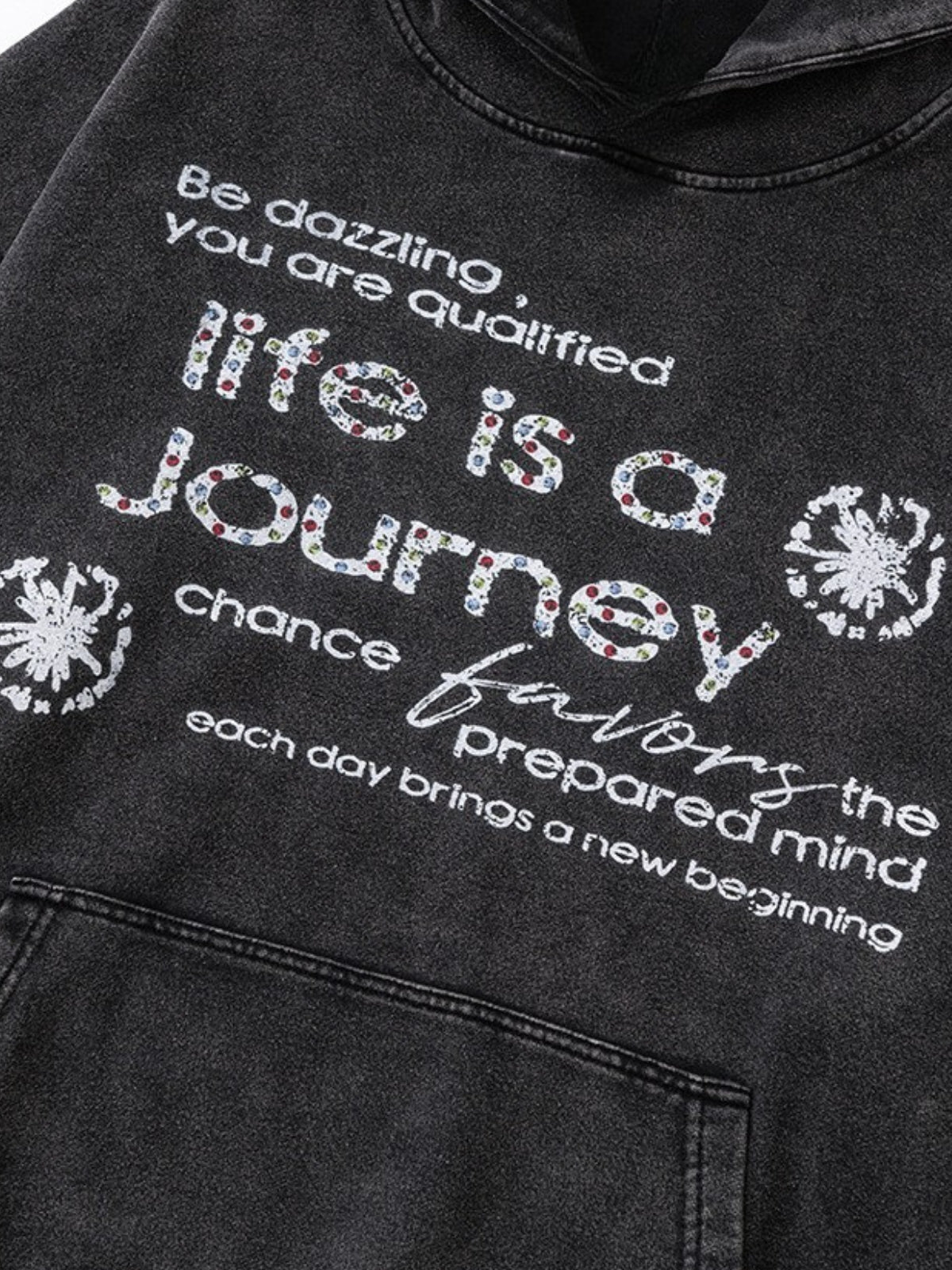 LIFE JOURNEY - Oversized Print Hoodie | TEENWEAR.EU