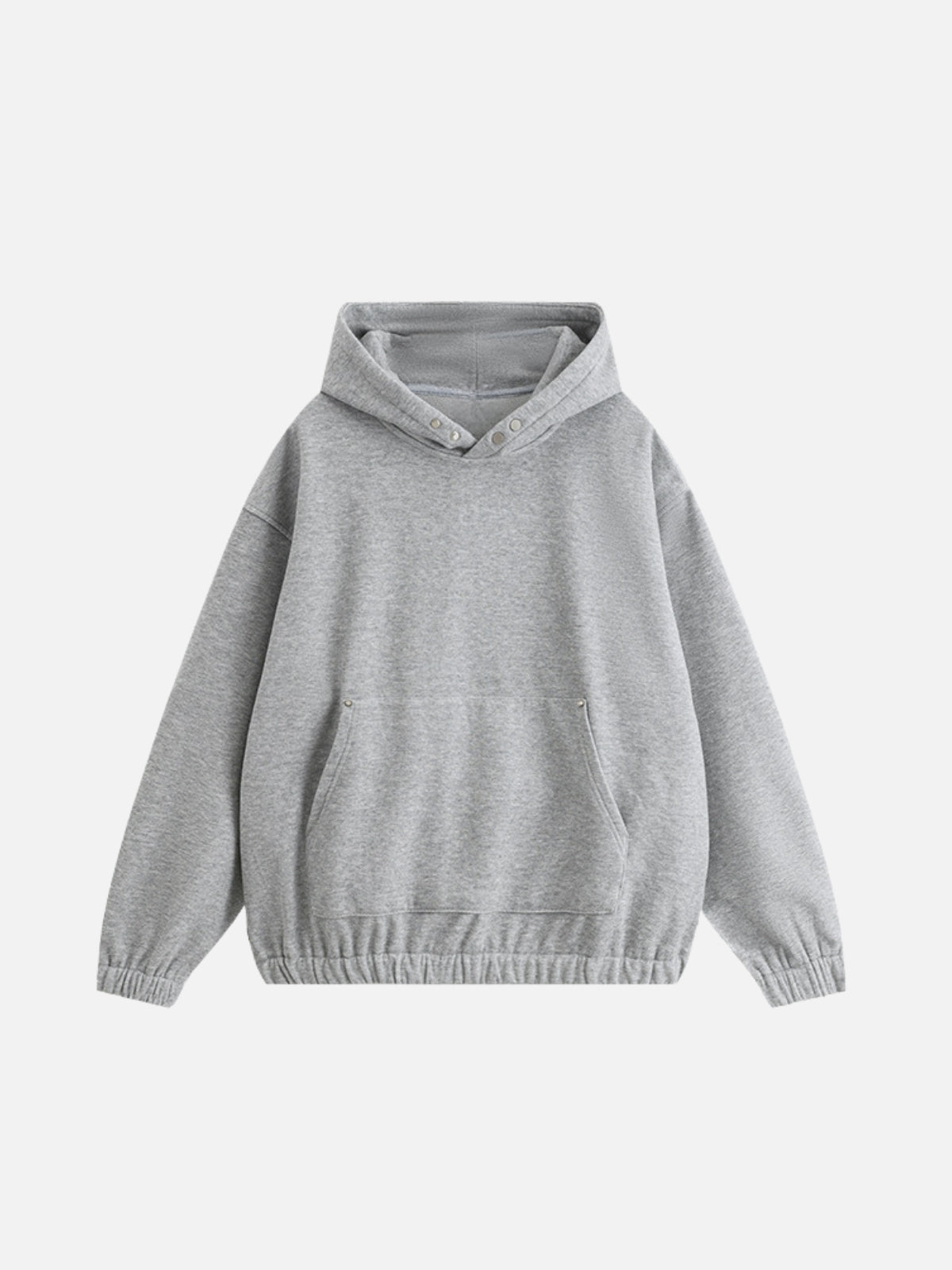 GUMA - Oversized Basic Cropped Hoodie Grey | TEENWEAR.EU