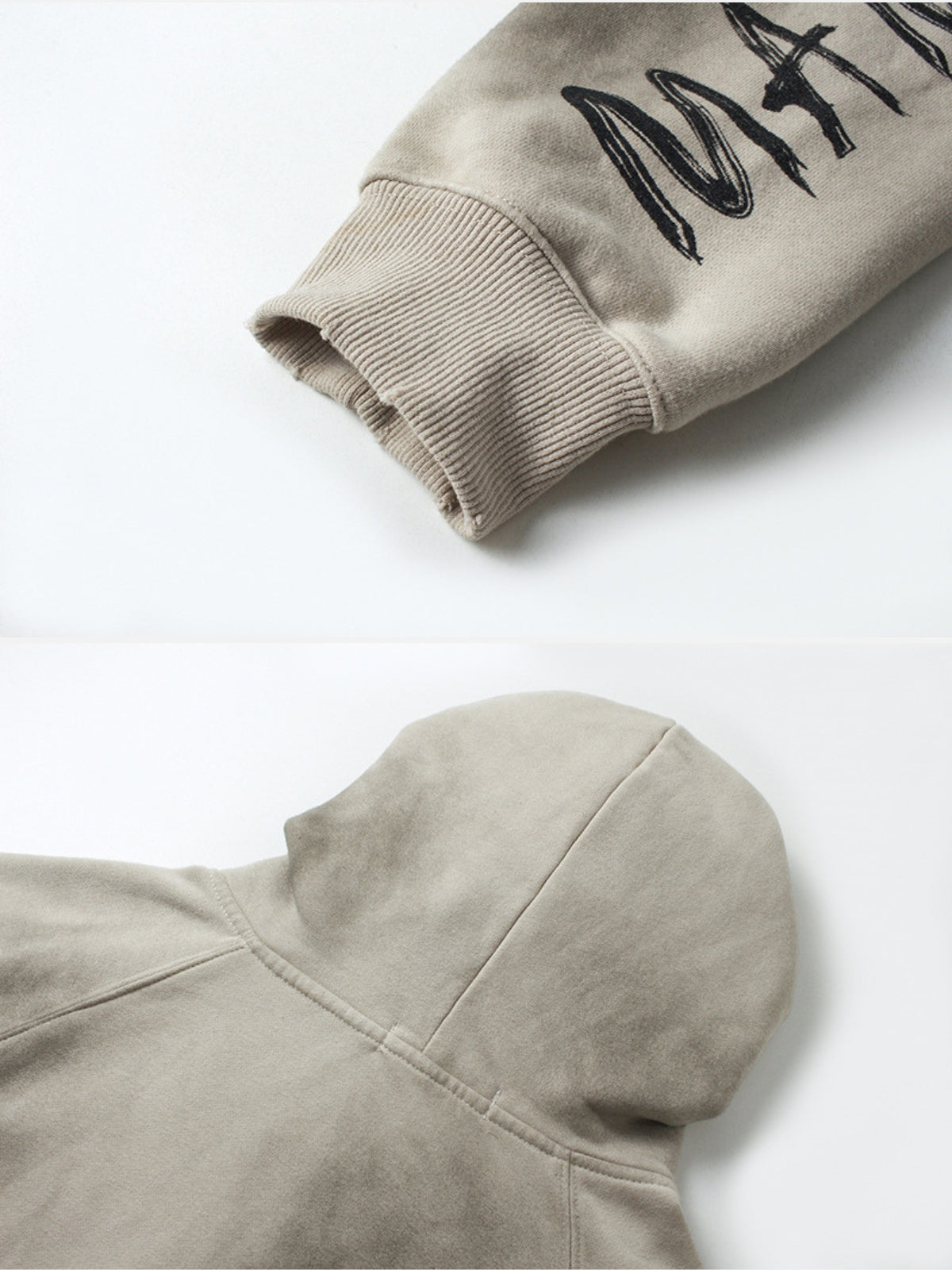 MATERIAL - Oversized Graphic Zip Up Hoodie | TEENWEAR.EU