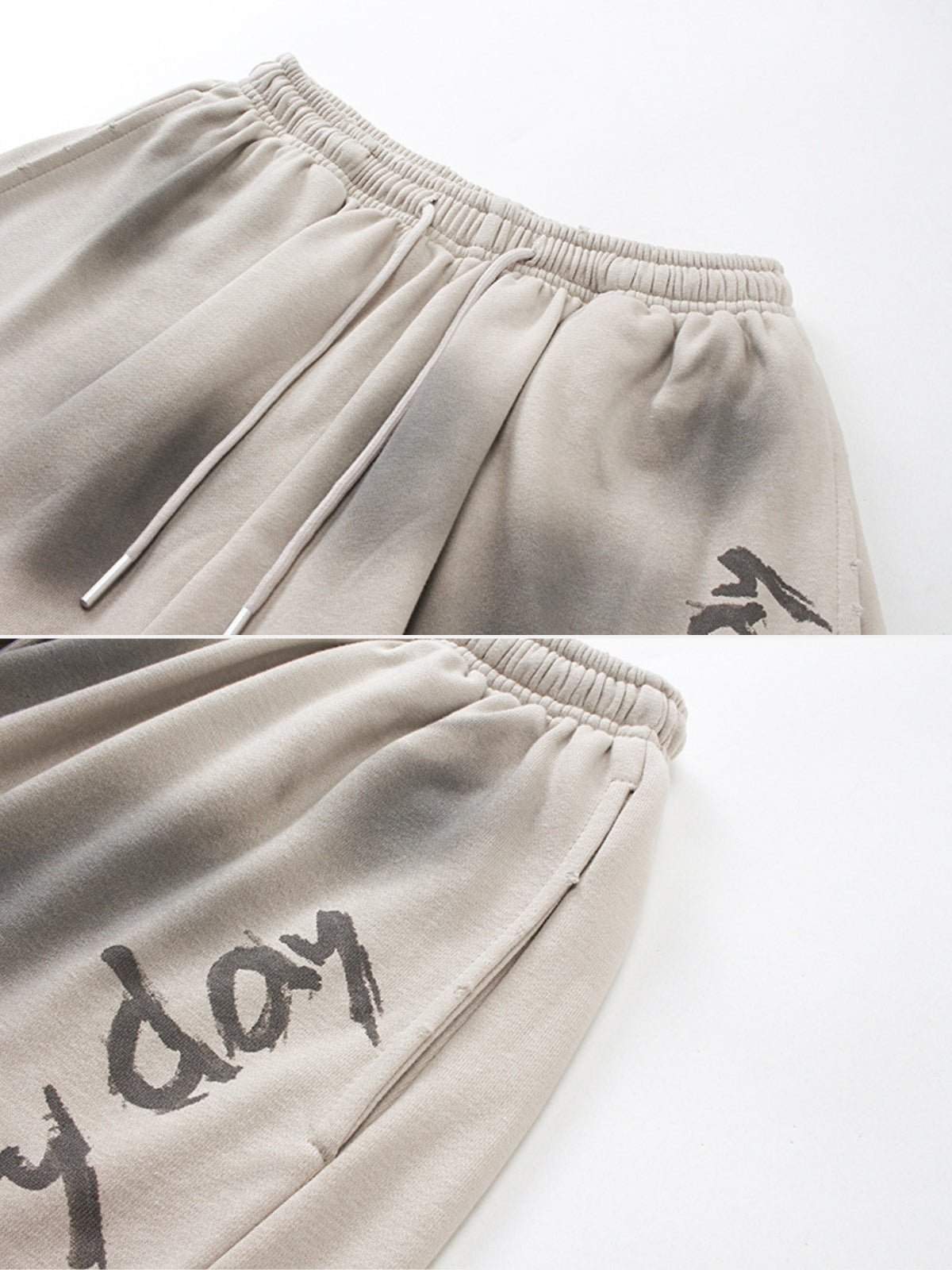 HAPPY DAY - Loose Print Washed Shorts | TEENWEAR.EU