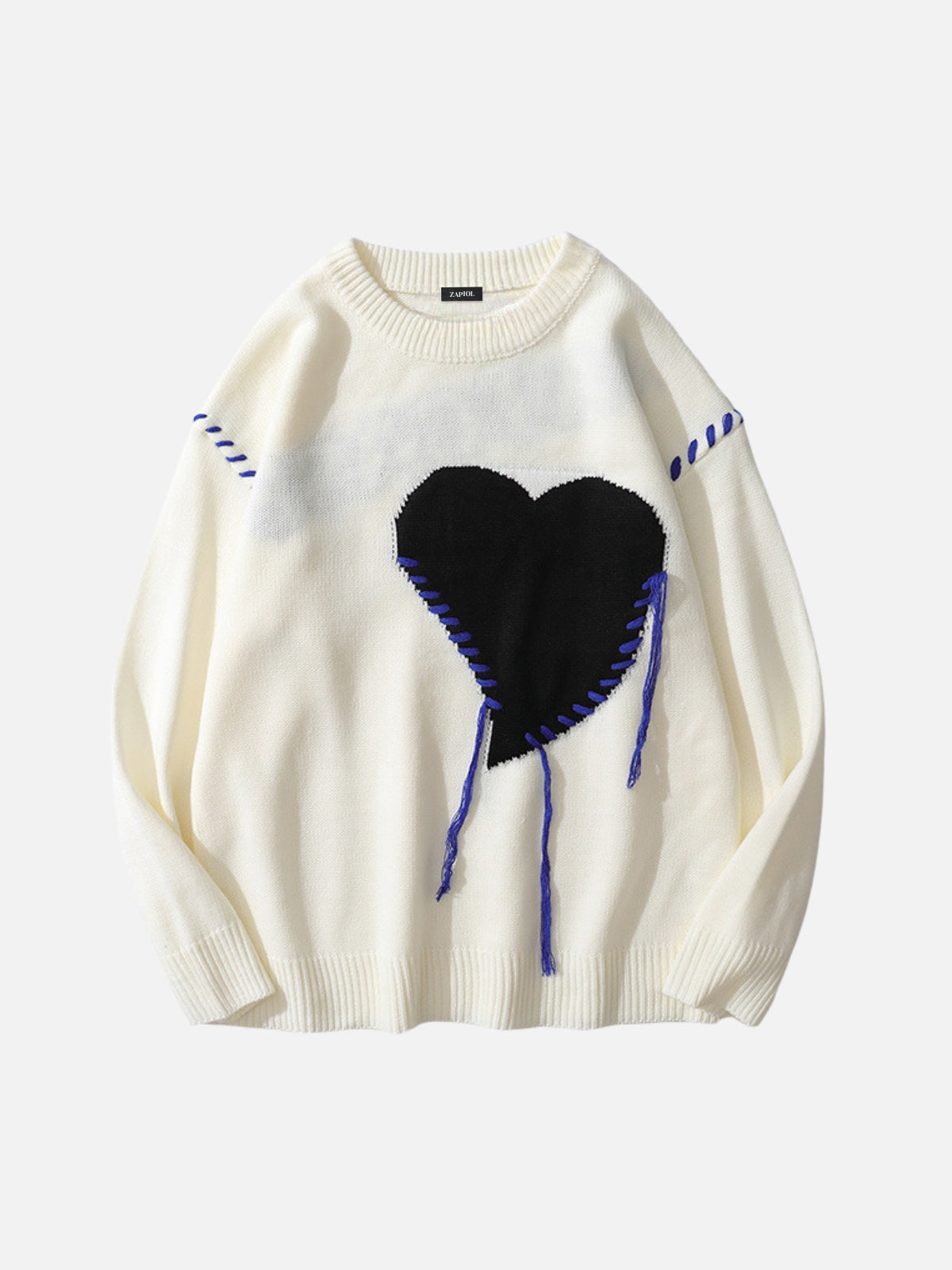 CATCASE - Oversized Graphic Sweater White | TEENWEAR.EU