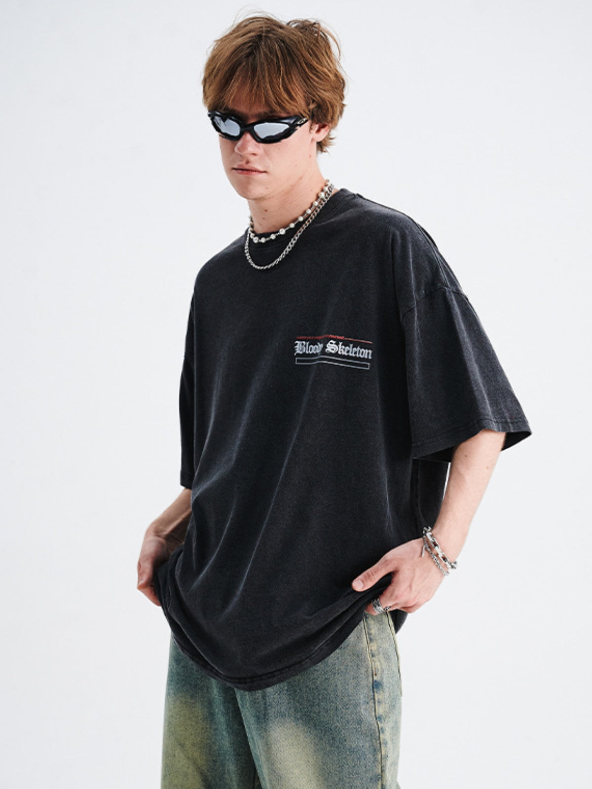 BLOODYSKELETON - Oversized Print T-Shirt | TEENWEAR.EU