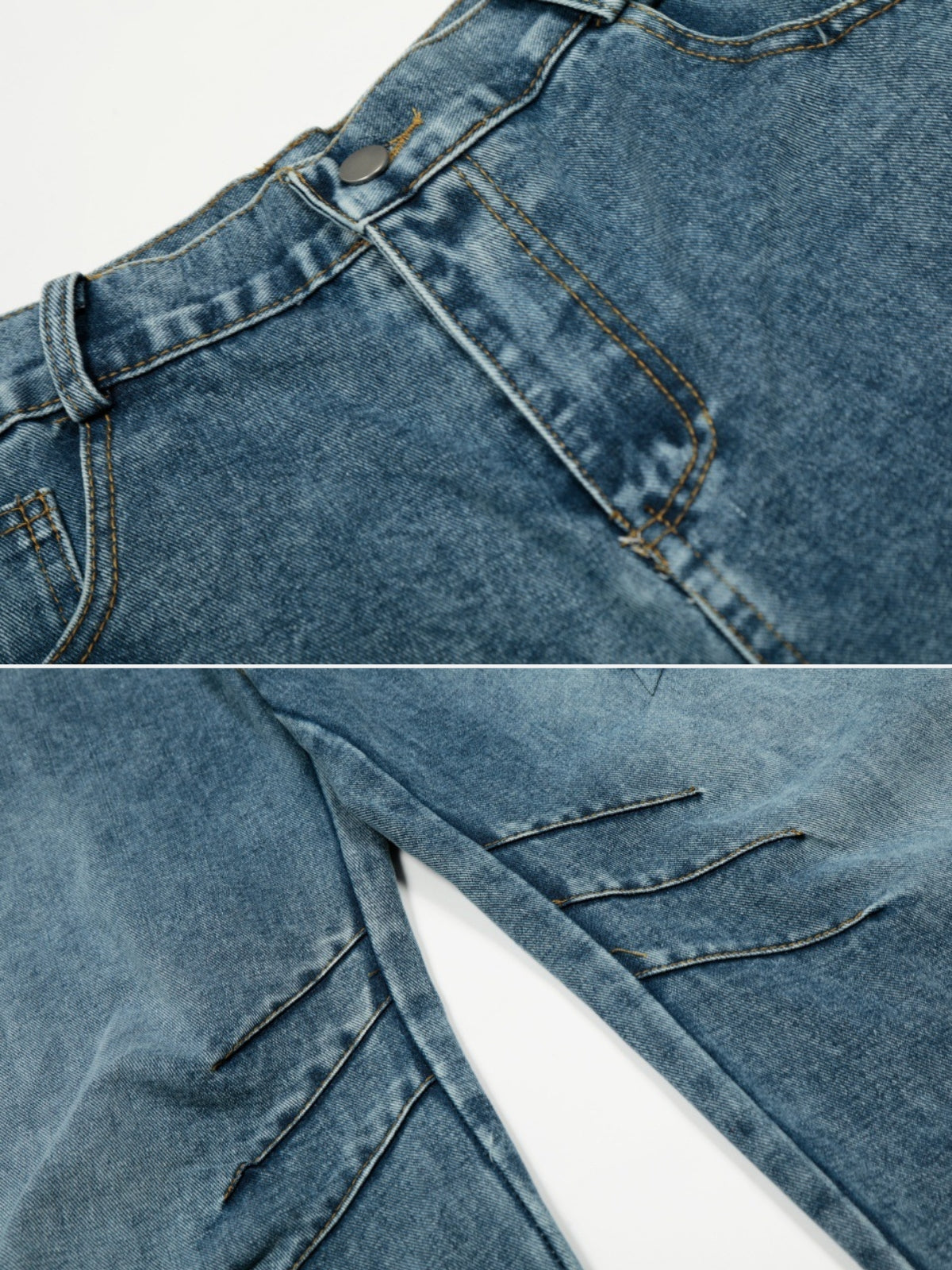 STARSY - Baggy Embroidered Jeans