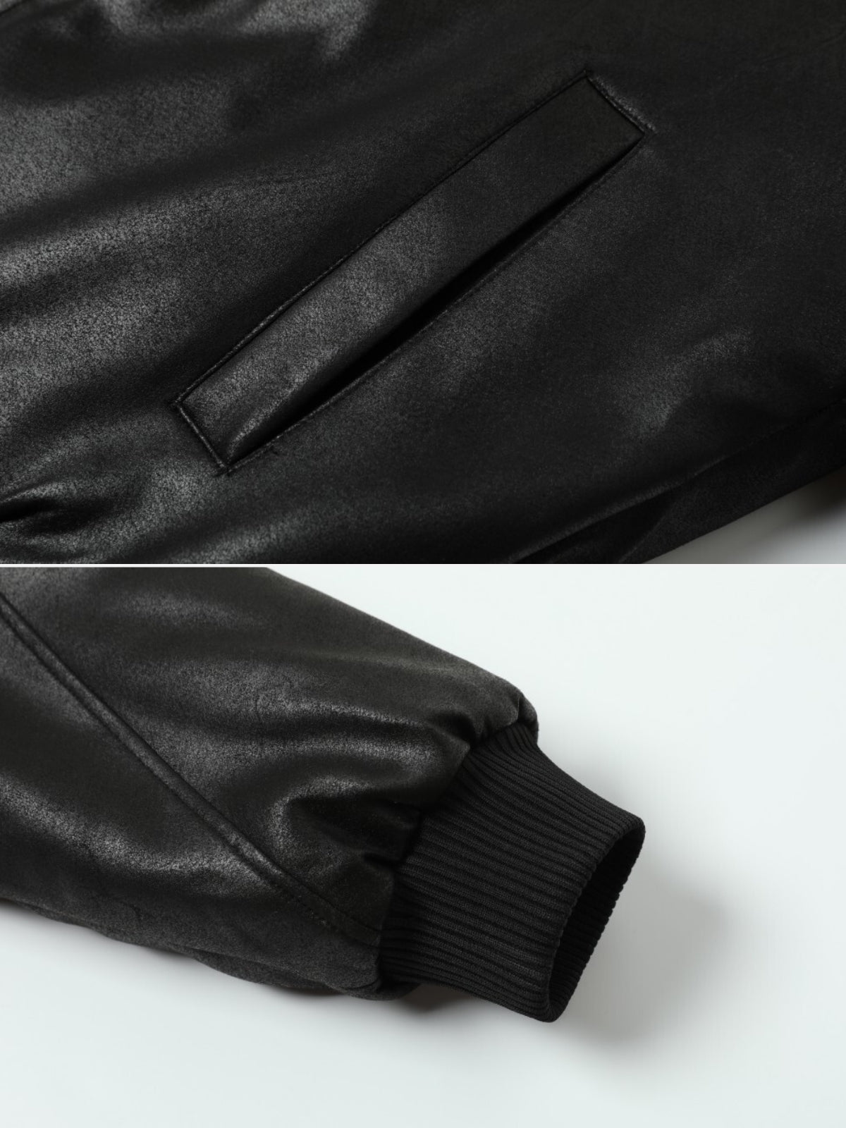 GLAYZE – Faux Leather Oversized Jacket