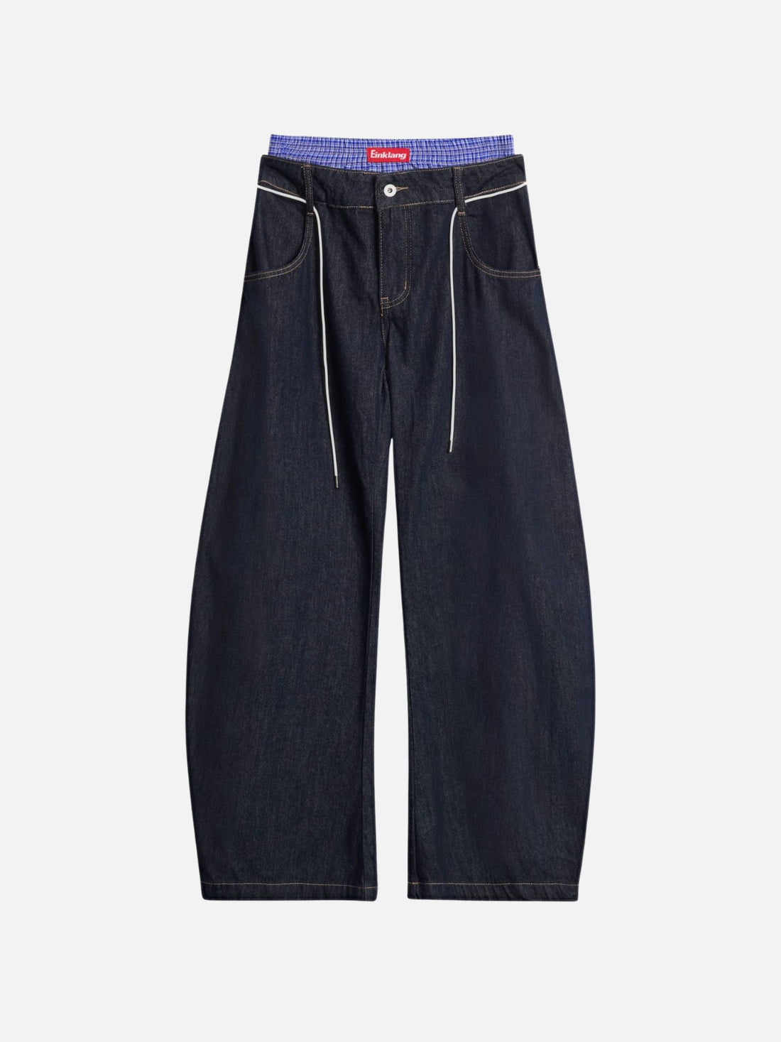 EIKLANG - Baggy Boxer Peek Denim Basic Jeans Blue | TEENWEAR.EU
