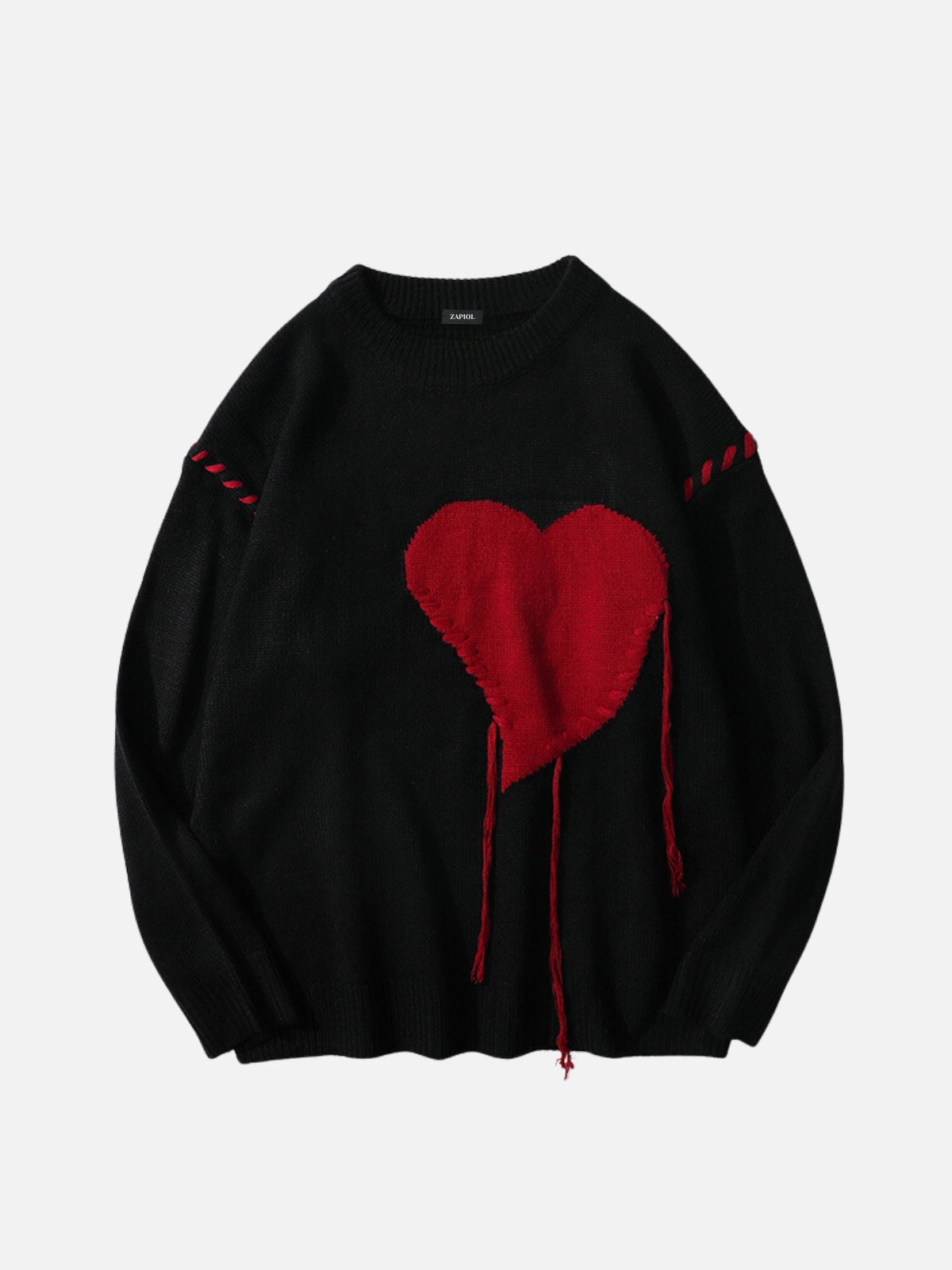 CATCASE - Oversized Graphic Sweater Black | TEENWEAR.EU