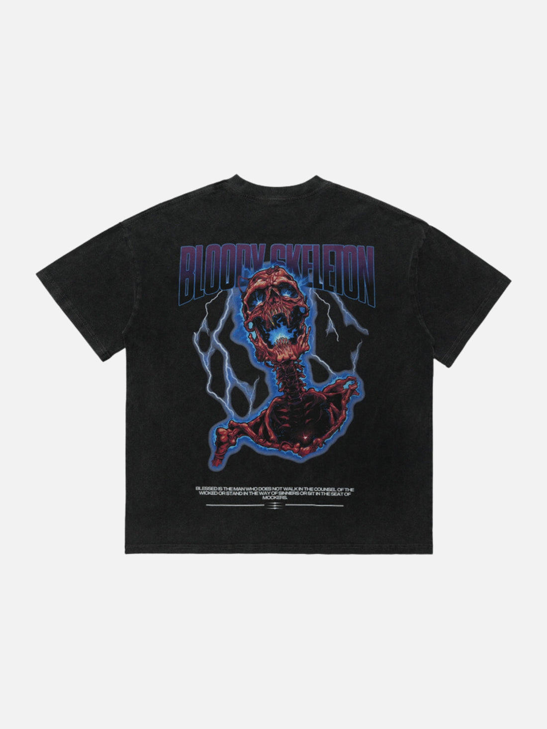 BLOODYSKELETON - Oversized Print T-Shirt Black | TEENWEAR.EU