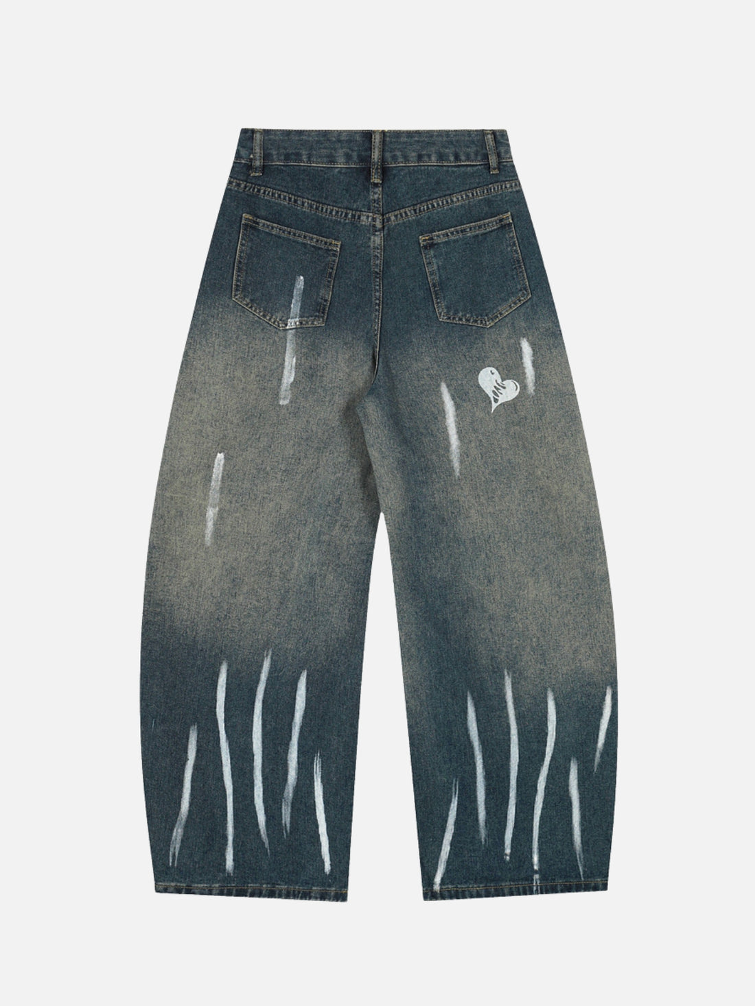 NERFED - Baggy Graphic Jeans Blue | TEENWEAR.EU