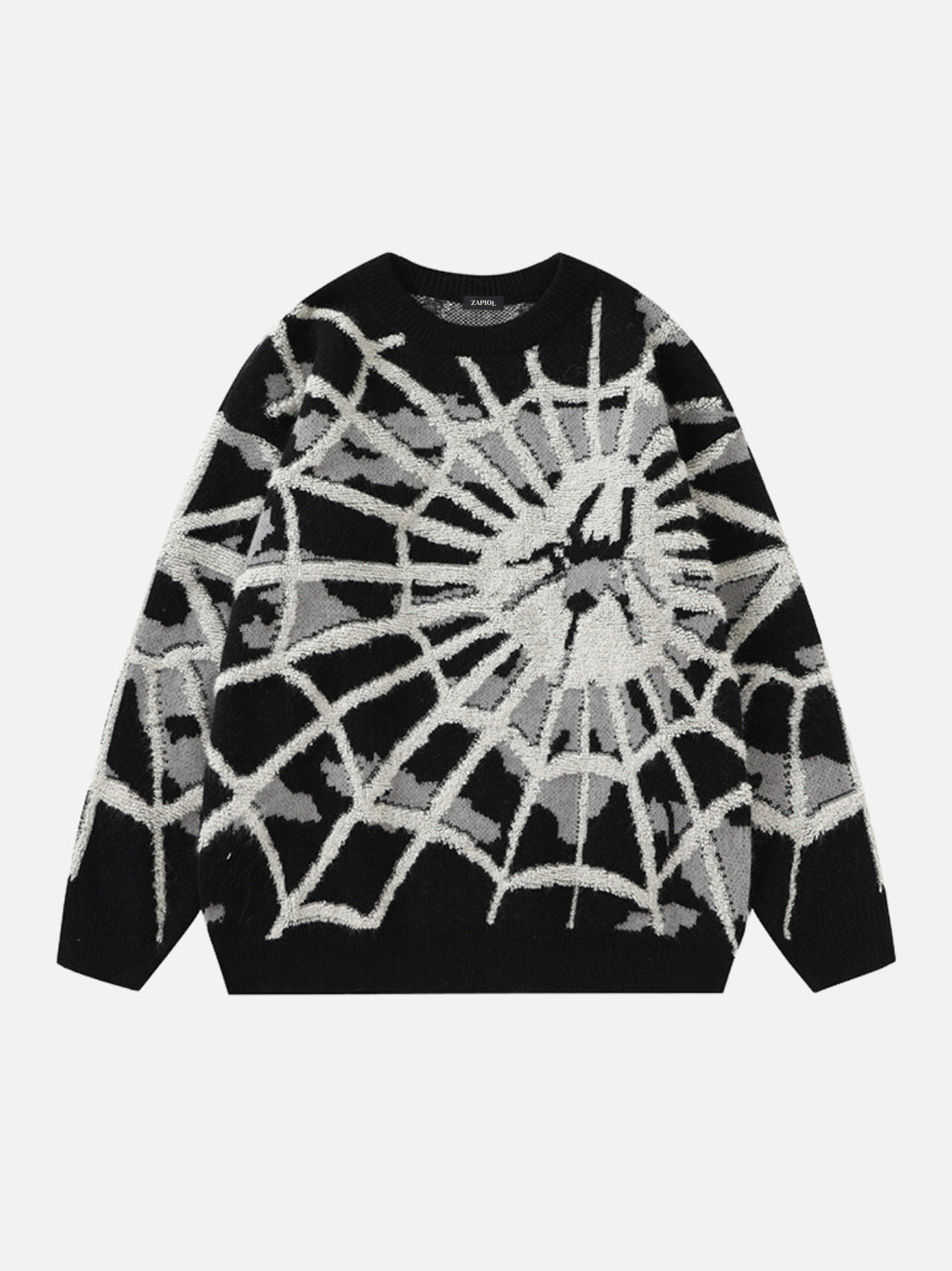 BLARE - Oversized Embroidered Sweater Black | TEENWEAR.EU