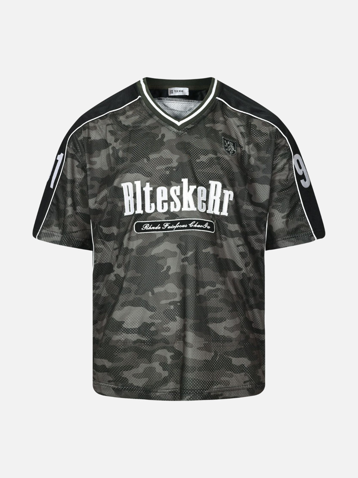 NINETY - Oversized Graphic Jersey Camo | Teenwear.eu