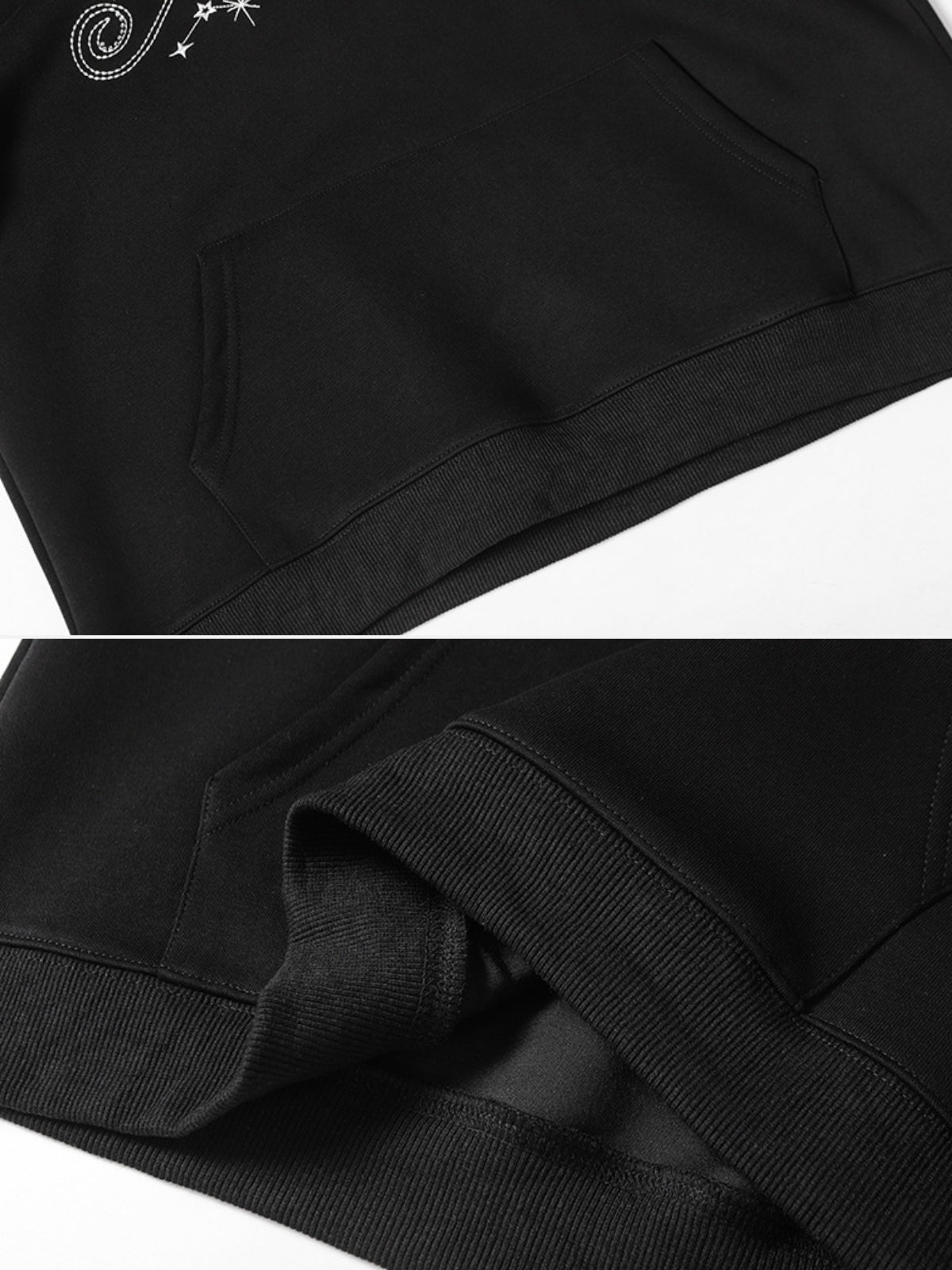 ARESY - Oversized Embroidered Hoodie | Teenwear.eu