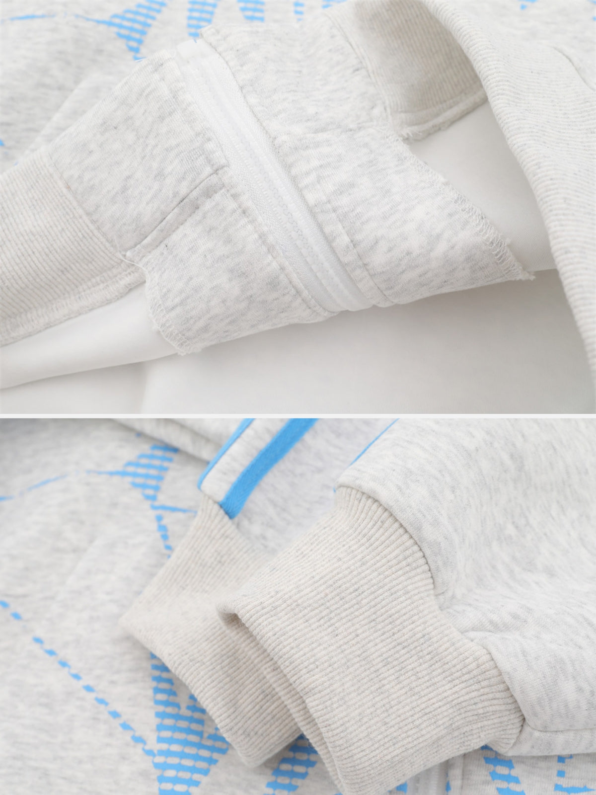 HEARTZY – Oversized Print Zip Up Hoodie