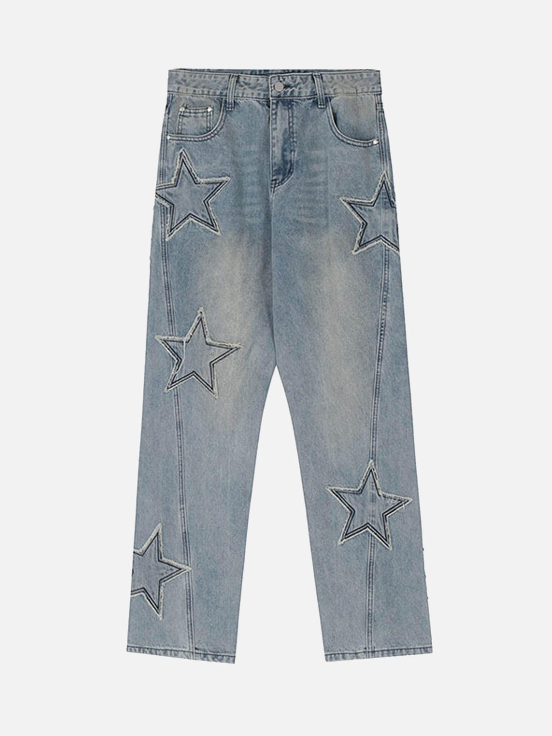 STARS - Regular Embroidered Jeans Blue | Teenwear.eu