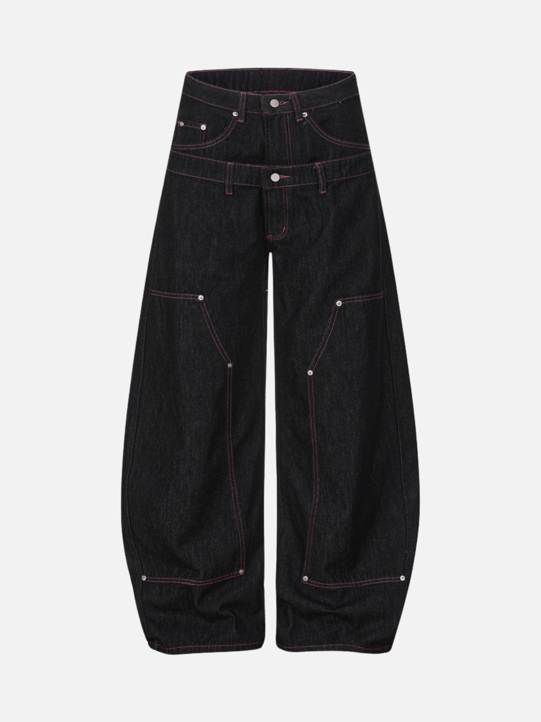 RHNDE - Baggy Graphic Jeans Black | Teenwear.eu