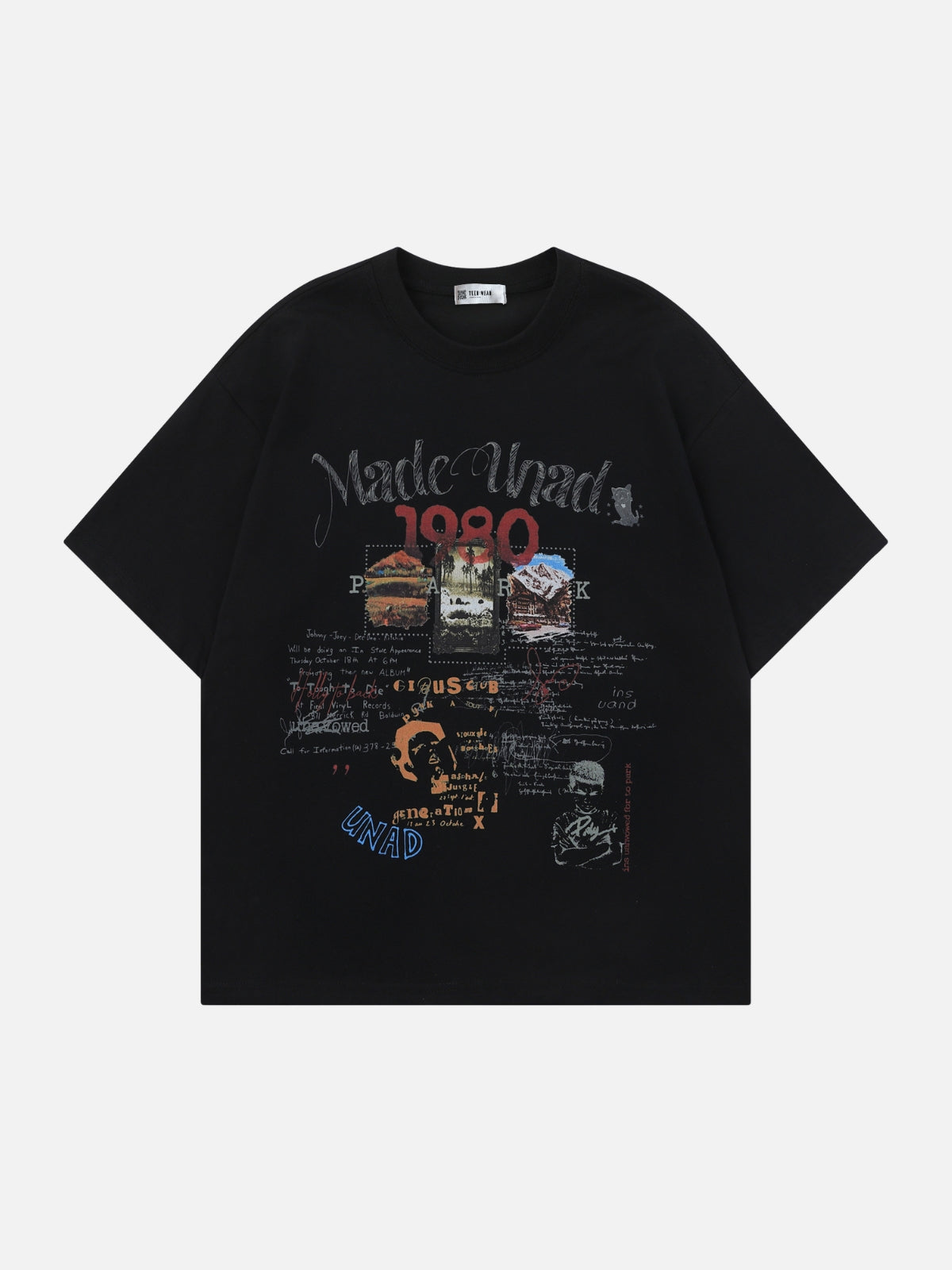 MADEN - Oversized Graphic T-Shirt Black | Teenwear.eu