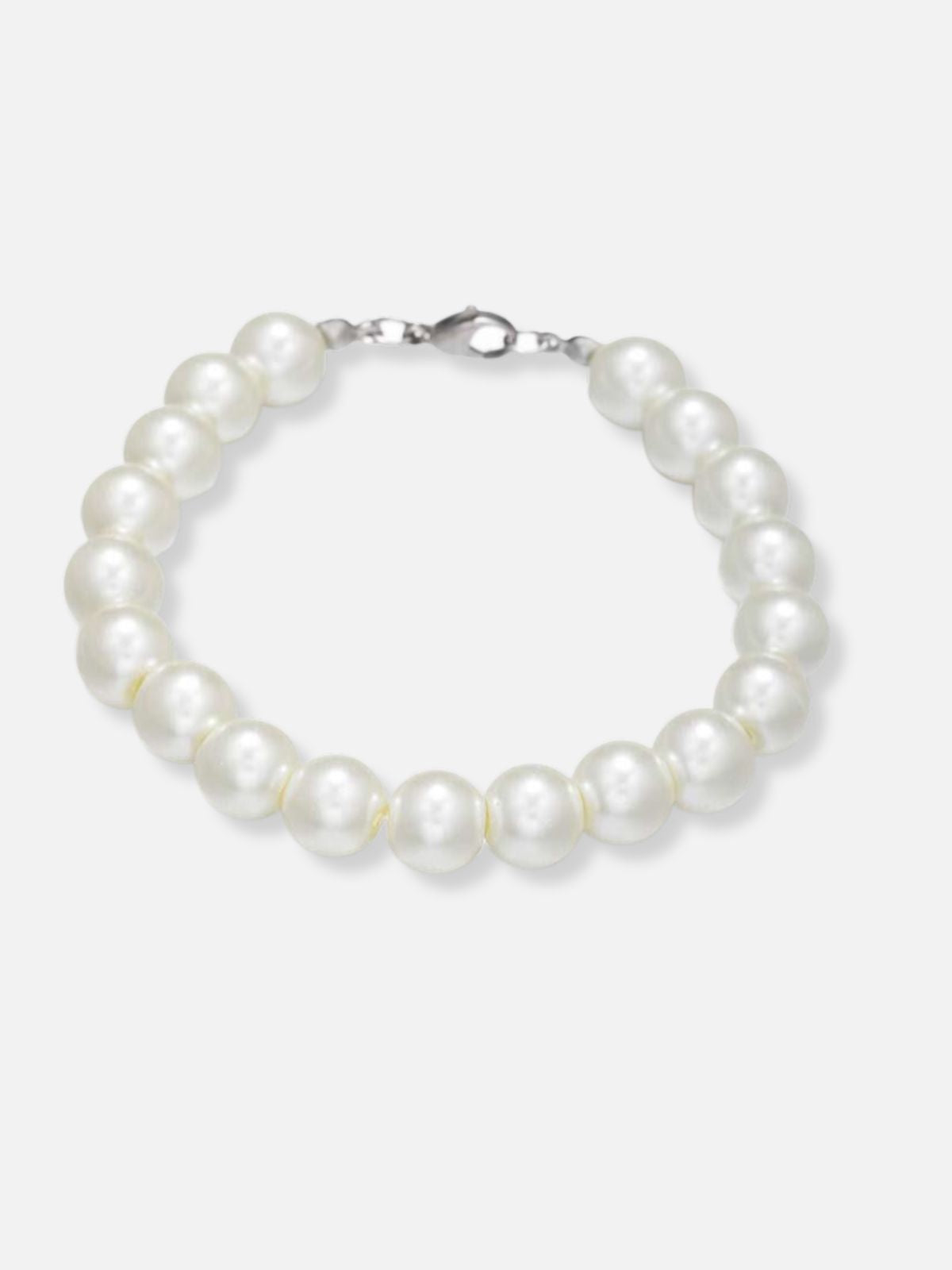 PEARLY - Pearls Imitation Bracelet White 10mm | TEENWEAR.EU