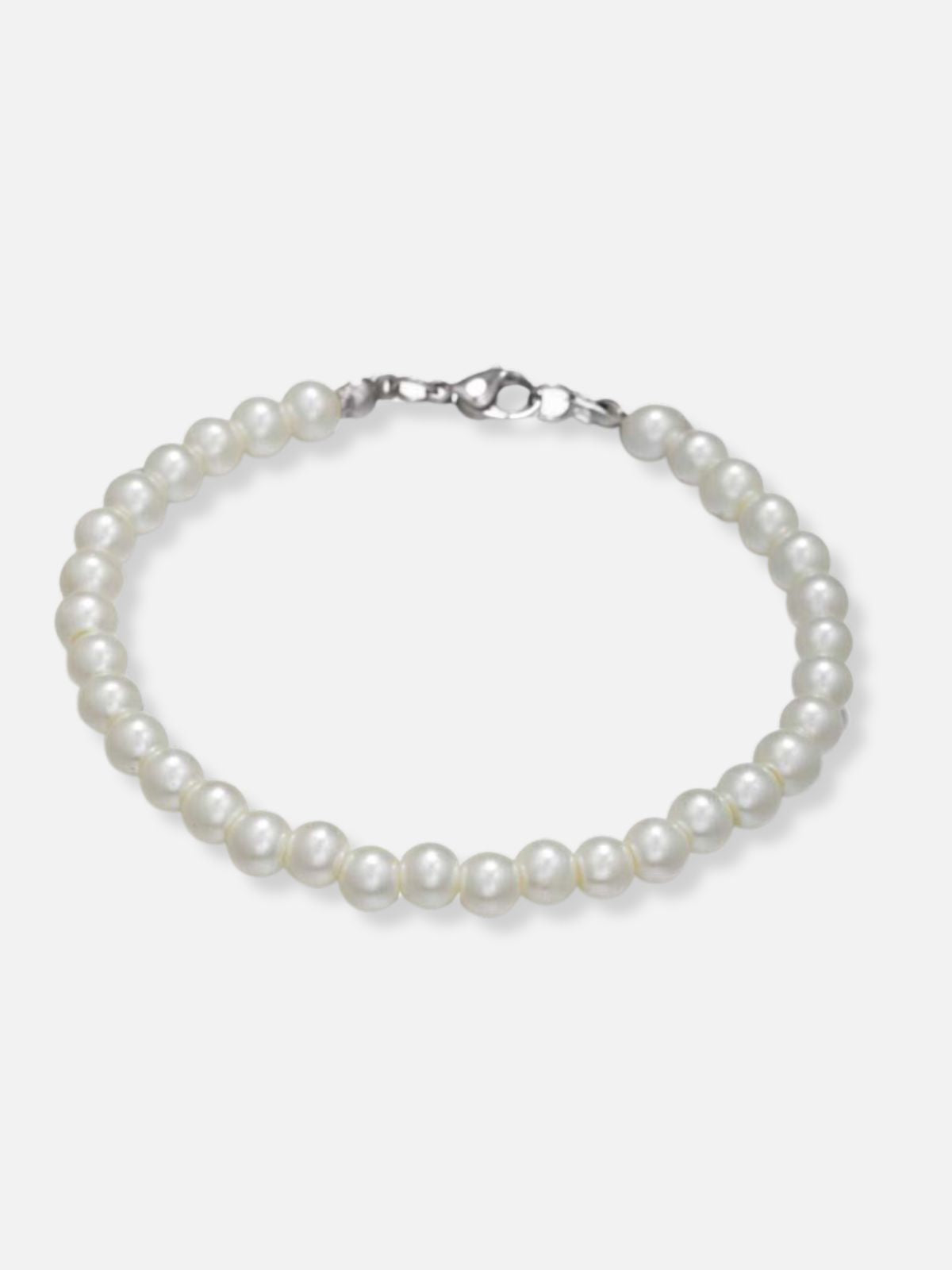 PEARLY - Pearls Imitation Bracelet White 6mm | TEENWEAR.EU
