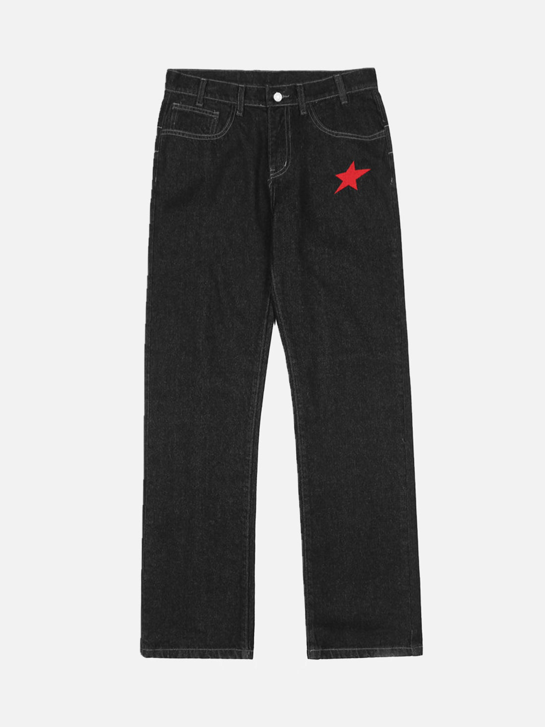 STAR - Regular Embroidered Jeans black | Teenwear.eu
