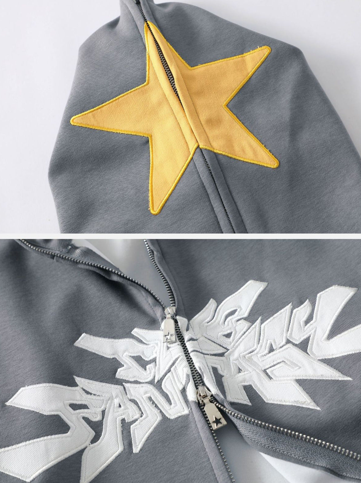 GRAFFITED - Oversized Print Zip Up Hoodie | TEENWEAR.EU