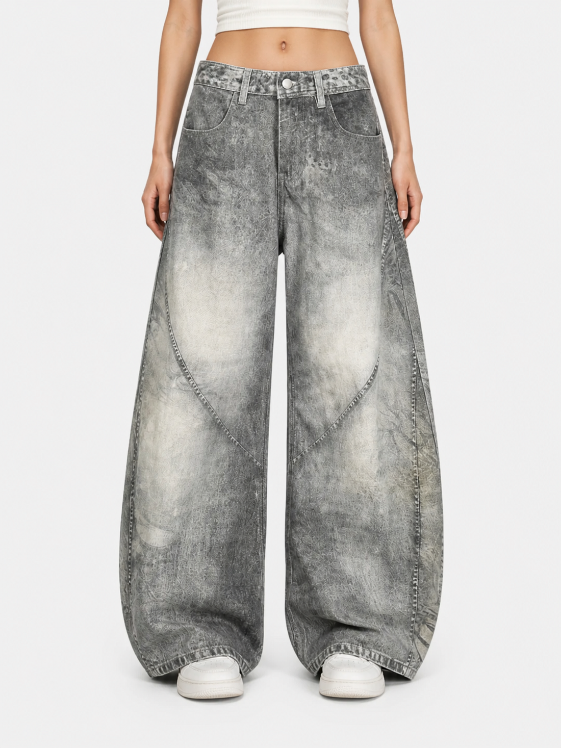 GREYO - Baggy Basic Embroidered Jeans | Teenwear.eu