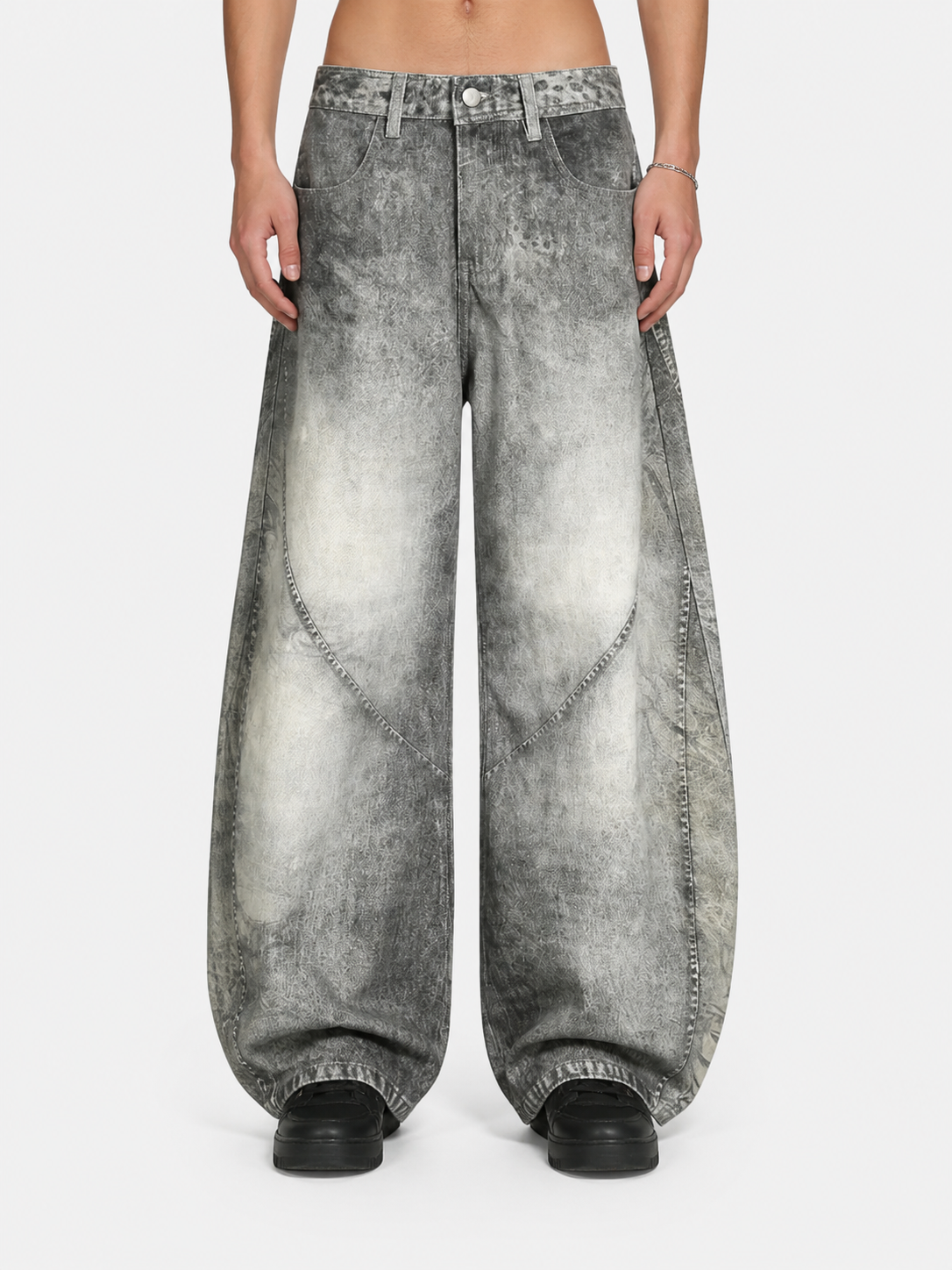 GREYO - Baggy Basic Embroidered Jeans | Teenwear.eu
