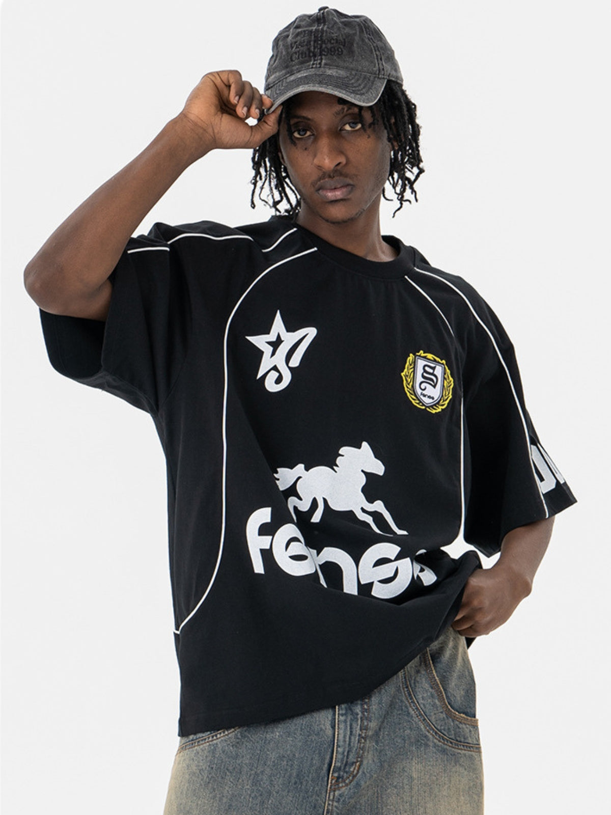 FENSS - Oversized Print Jersey T-Shirt | TEENWEAR.EU