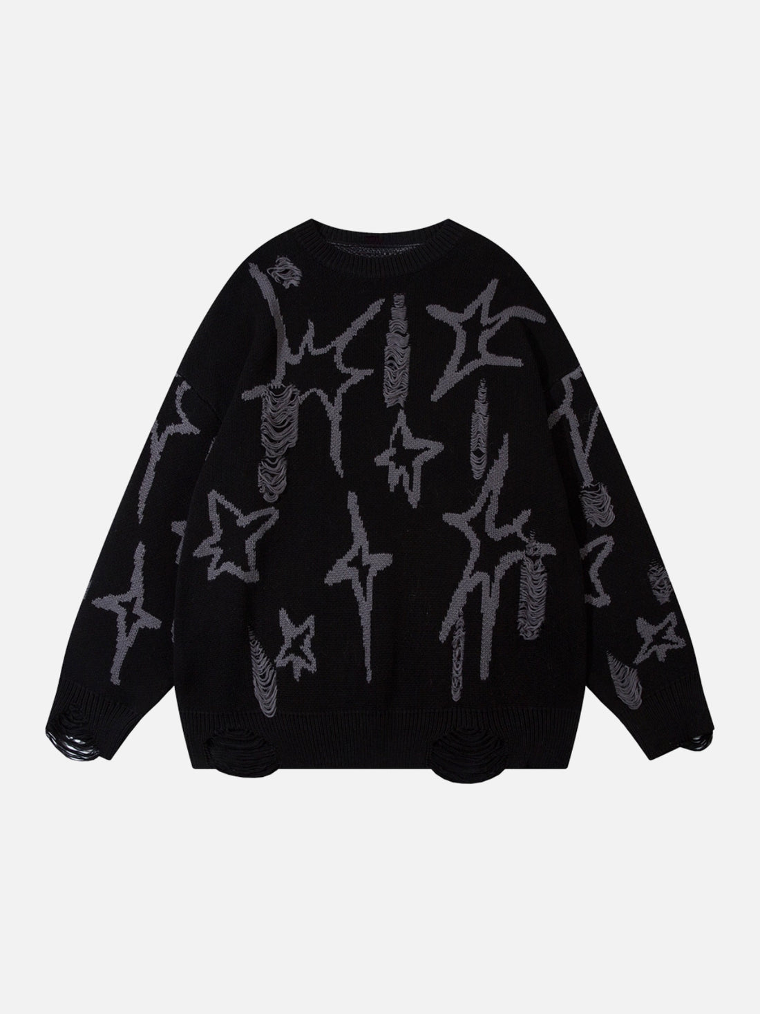 STARRO - Oversized Graphic Sweater Black | TEENWEAR.EU