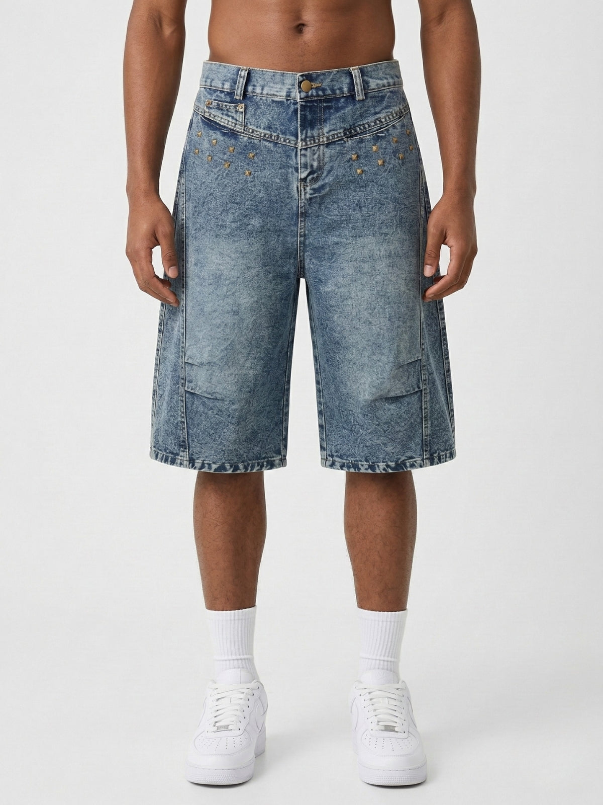 RHINO - Baggy Denim Basic Jorts